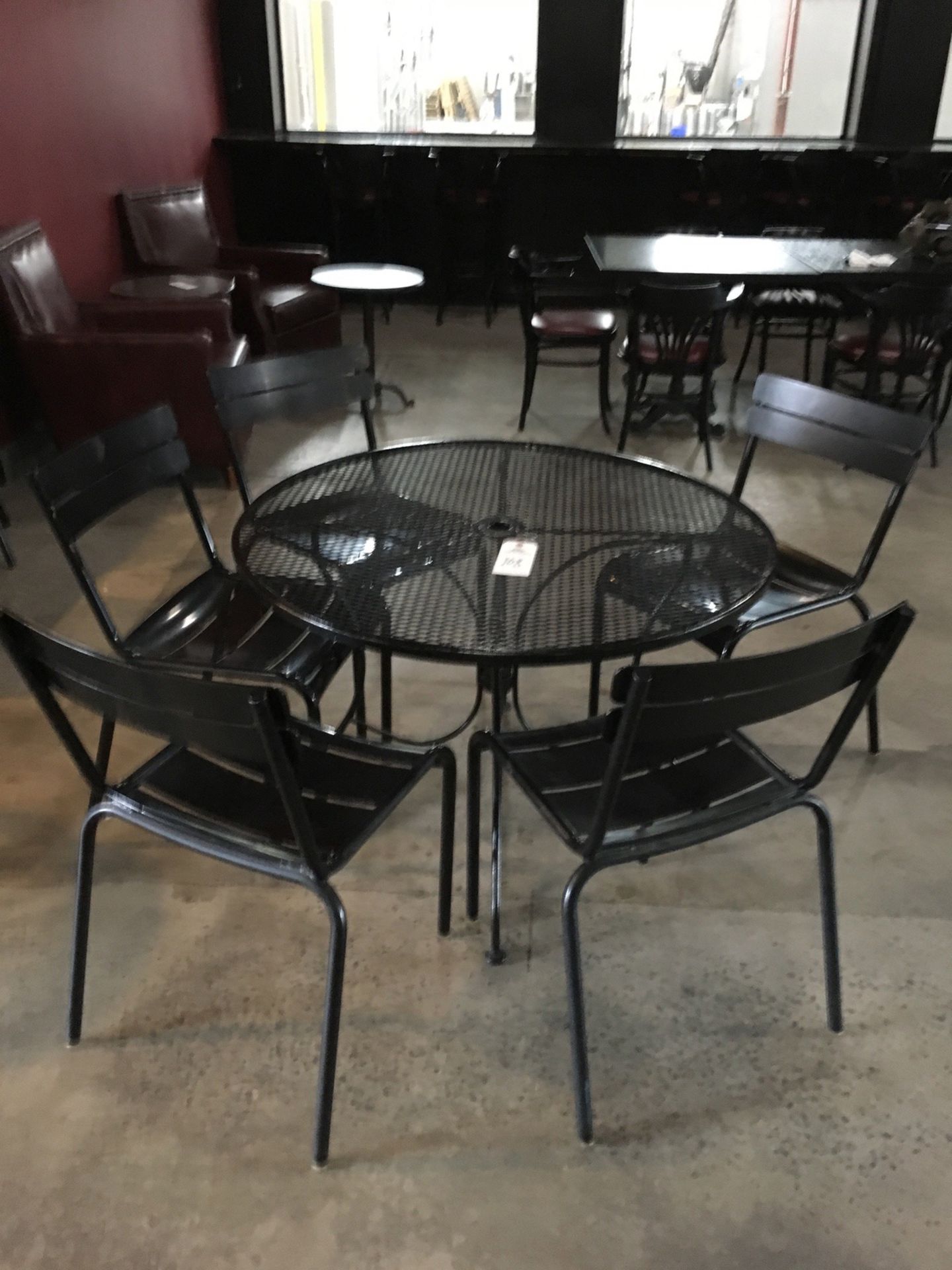 Lot of 8 Chairs, (2) Tables | Rig Fee: Hand Carry or Contact Rigger