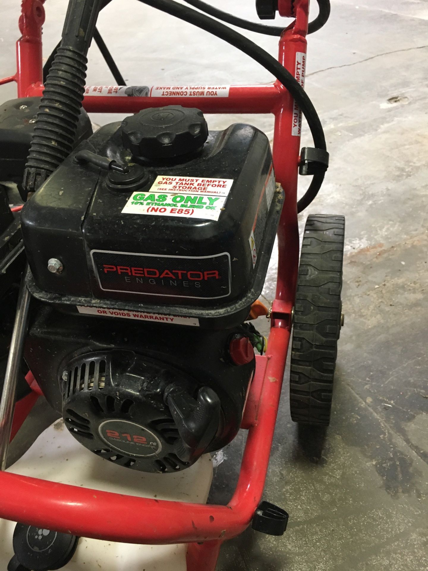 Predator 3100 PSI Pressure Washer, 212CC Gasoline Engine | Rig Fee: No Charge - Image 2 of 4