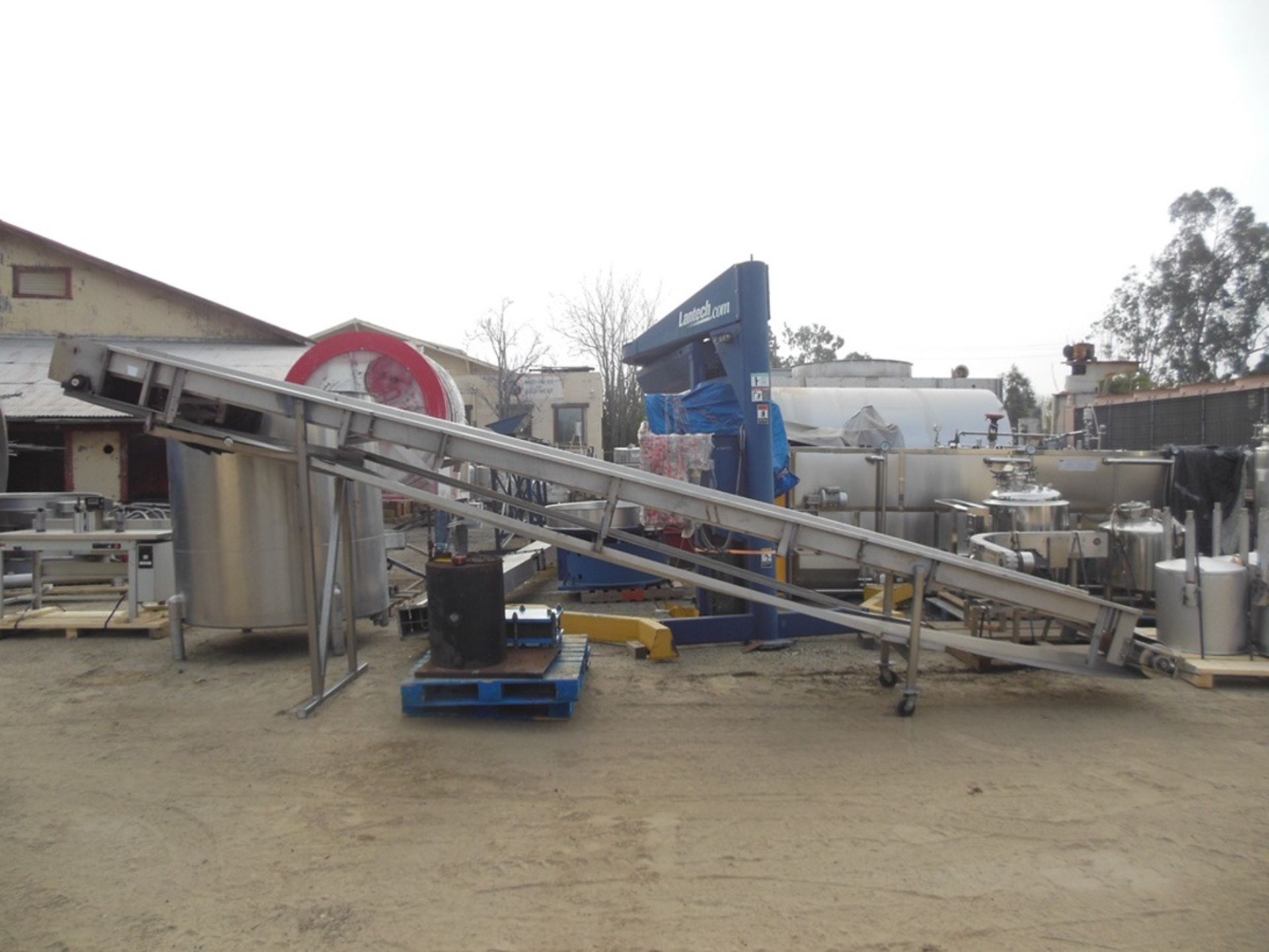 Incline Belt Conveyor, Approx 24in W x 22ft-6in L, Discharge Height 8 | San Dimas CA | Rig Fee: $200
