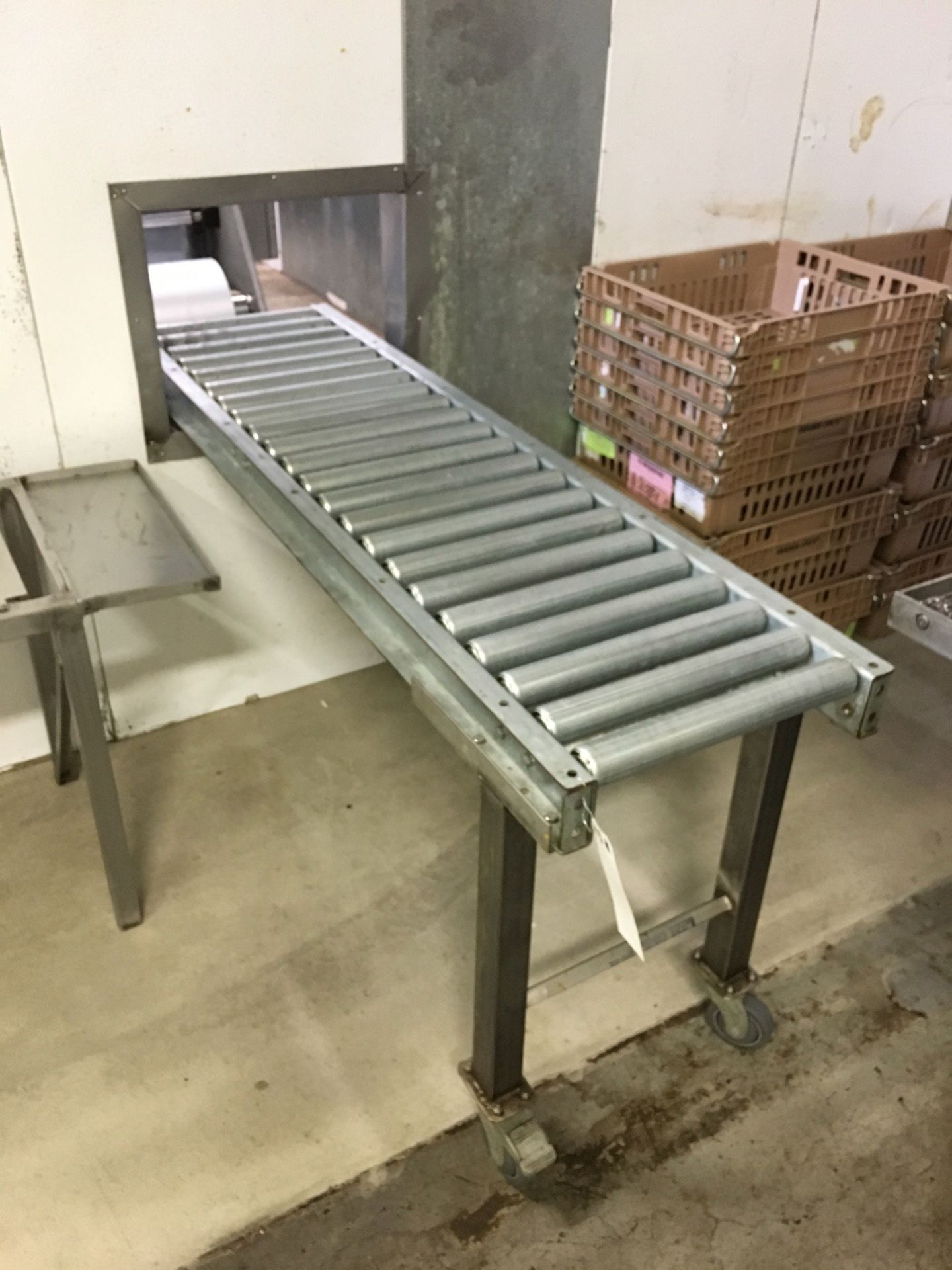 Roller Conveyor Section, Approx OA 18in W x 66in L | Rig Fee: No Charge