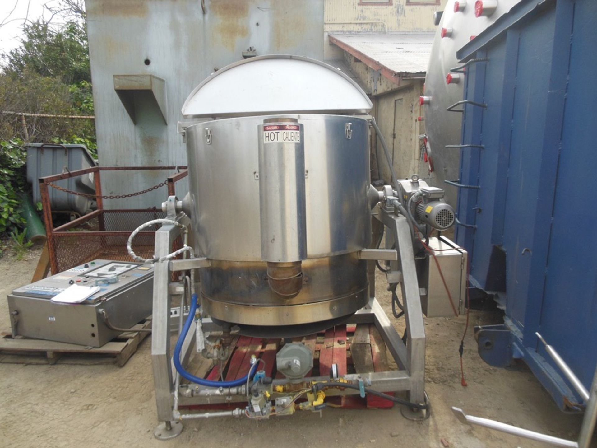 Rigo Model RCK-200 200 Gallon Kettle, Gas Fired, Tilt-Type, Bottom Sc | San Dimas CA | Rig Fee: $150