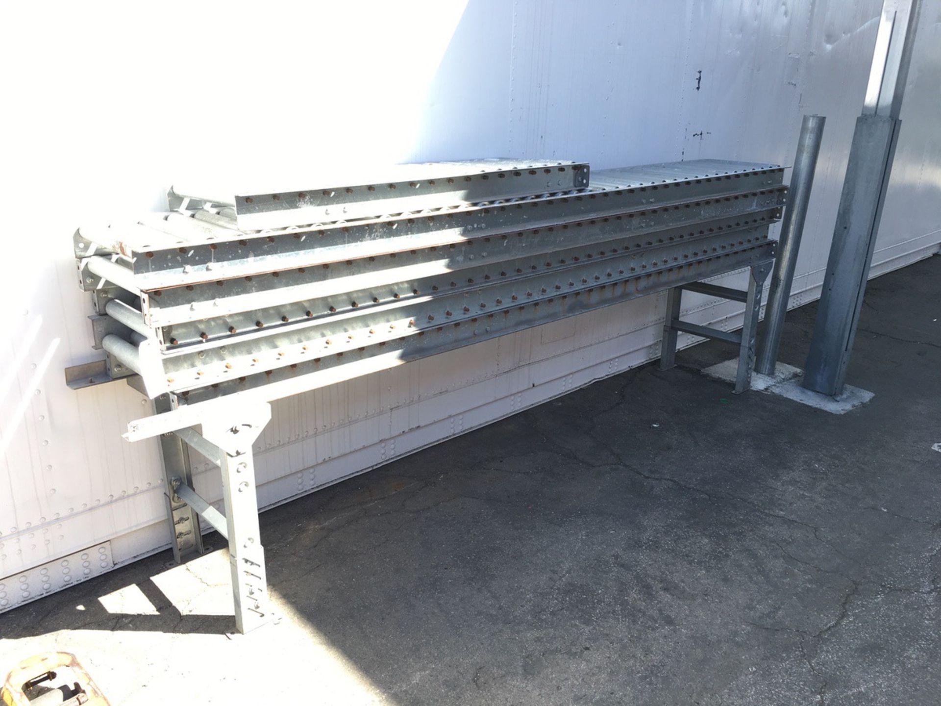 Roller Conveyor, (5) Sections of Approx 18in W x 120in Long, (1) Section Approx | Rig Fee: No Charge