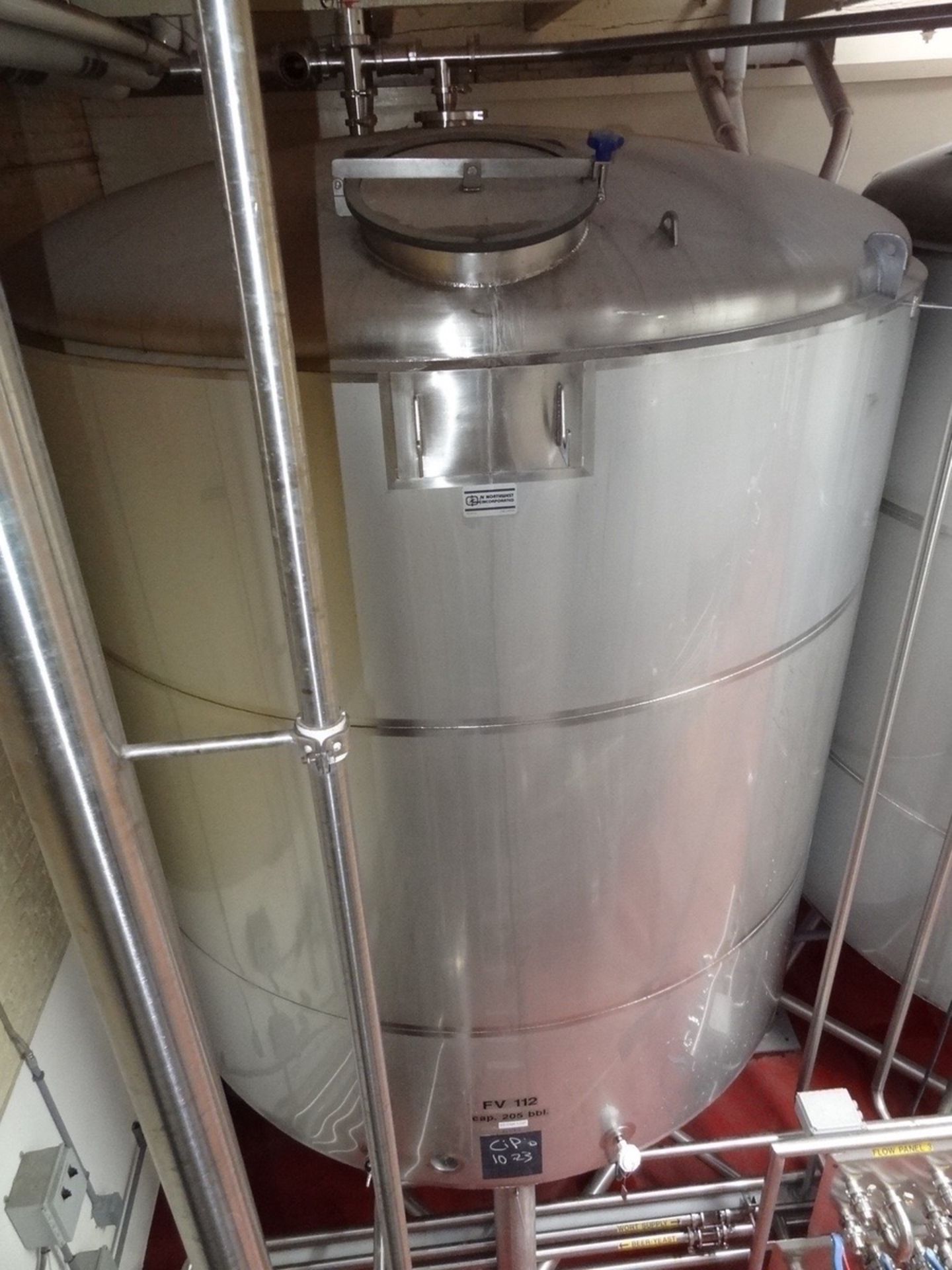 JV Northwest 205 Barrel/6,300 Gallon Stainless Steel Jacketed Fermenter, Approx 16f | Rig Fee: $2500 - Image 2 of 7