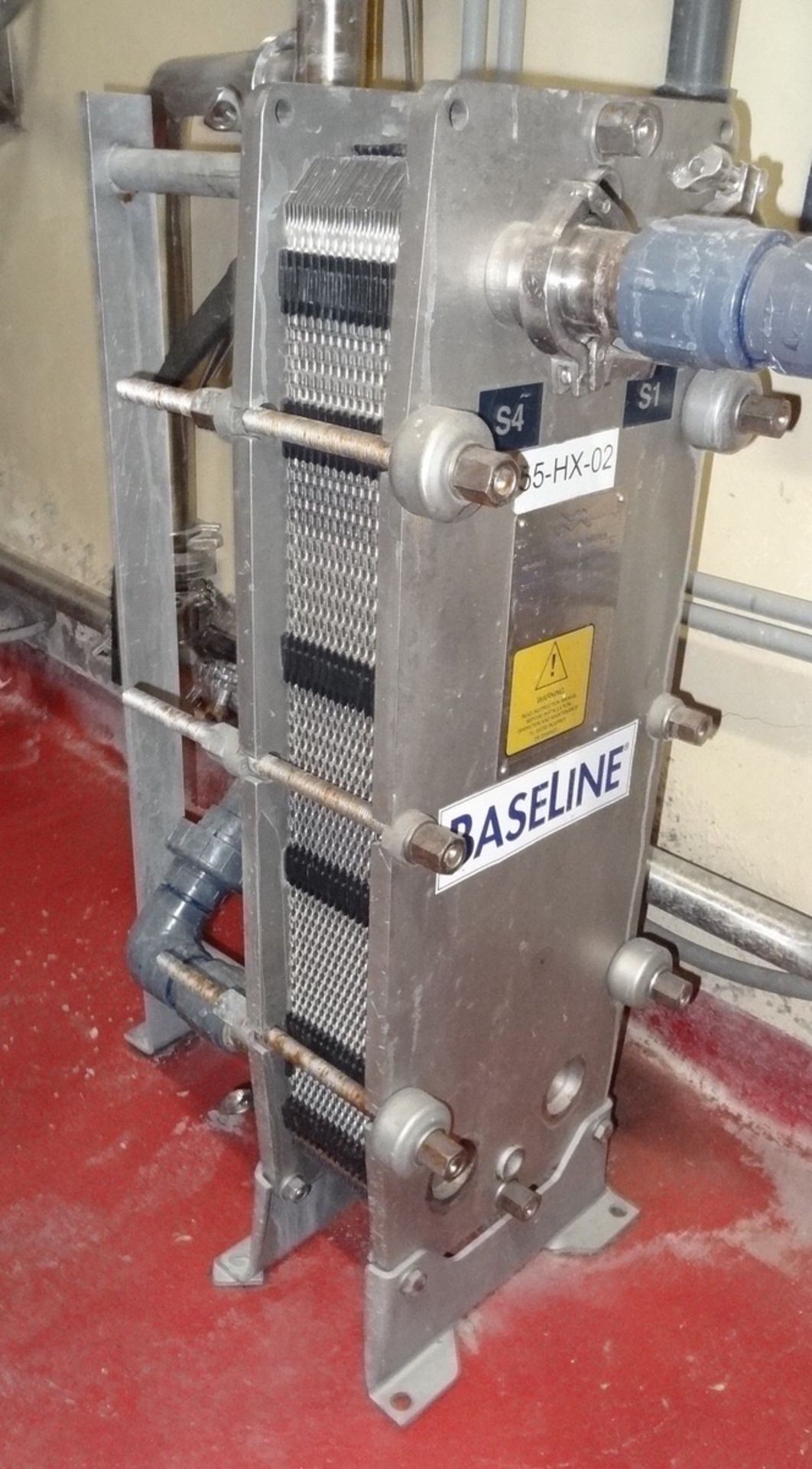 2001 Alfa-Laval Model M6-MBASE Plate and Frame Heat Exchanger (Sanitary), S/N: 3010 | Rig Fee: $275