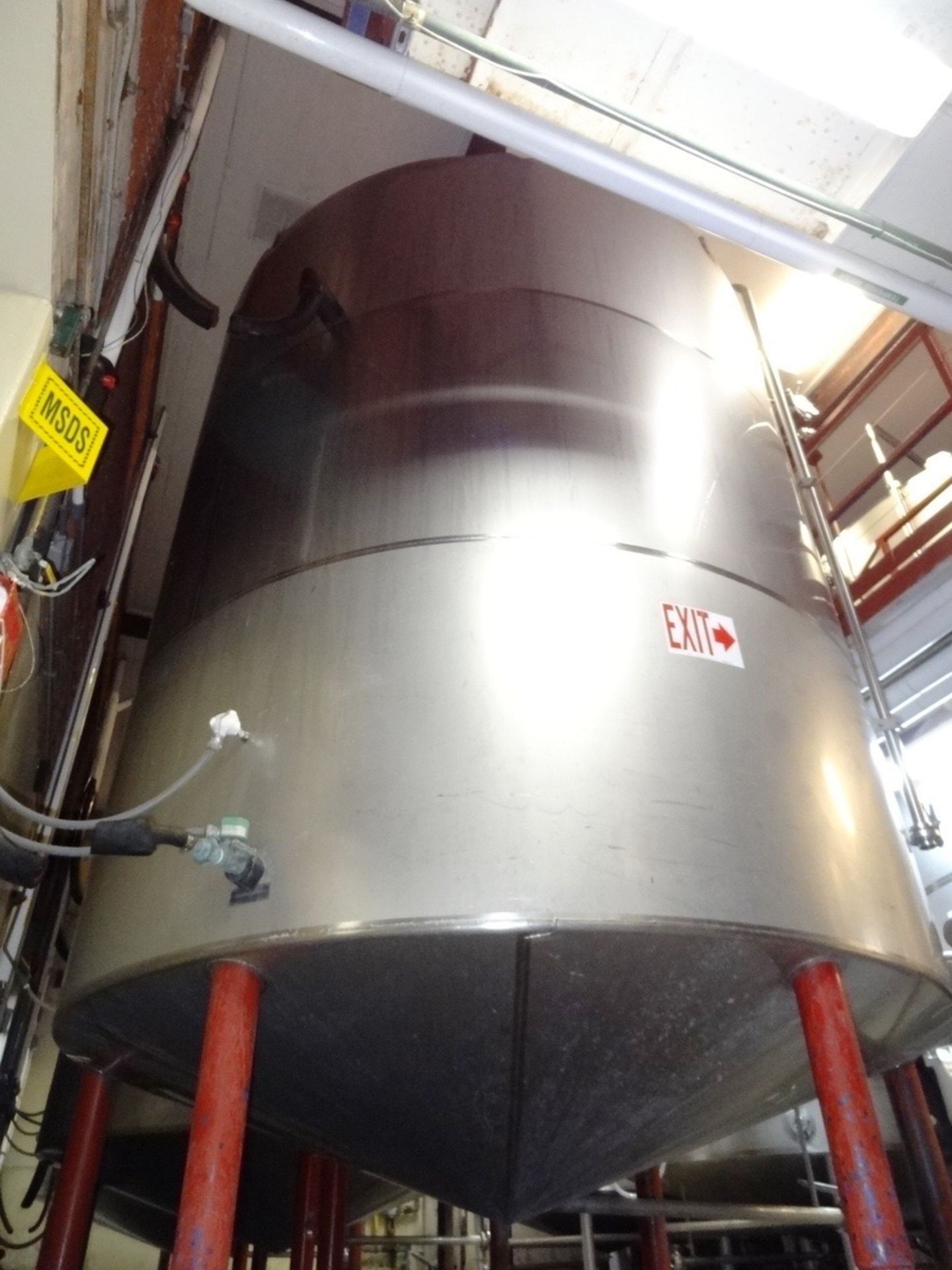 Santa Rosa 210 Barrel/6,500 Gallon Stainless Steel Jacketed Fermenter, Approx 15ft- | Rig Fee: $2500