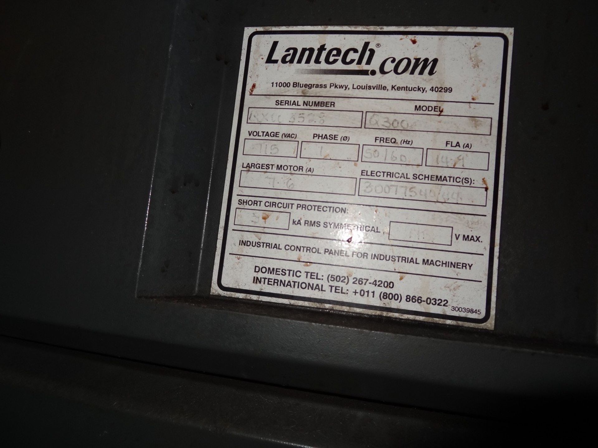 Lantech Model Q300XT Low Profile Semi-Automatic Stretchwrapper, S/N: QX003528 | Rig Fee: $500 - Image 2 of 3