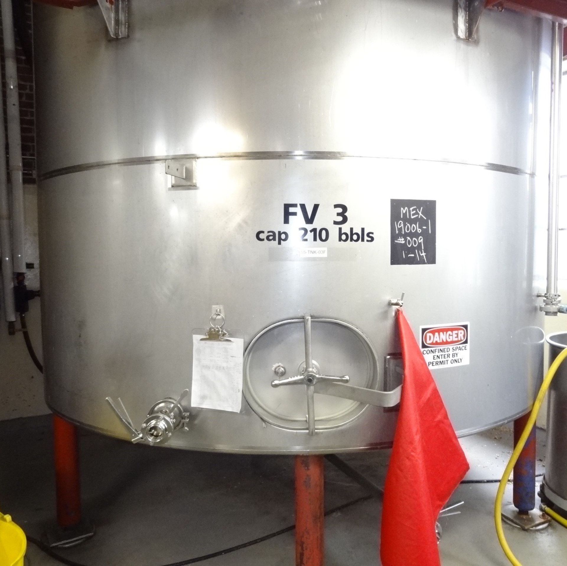 Santa Rosa 210 Barrel/6,500 Gallon Stainless Steel Jacketed Fermenter, Approx 15ft- | Rig Fee: $2500 - Image 7 of 7