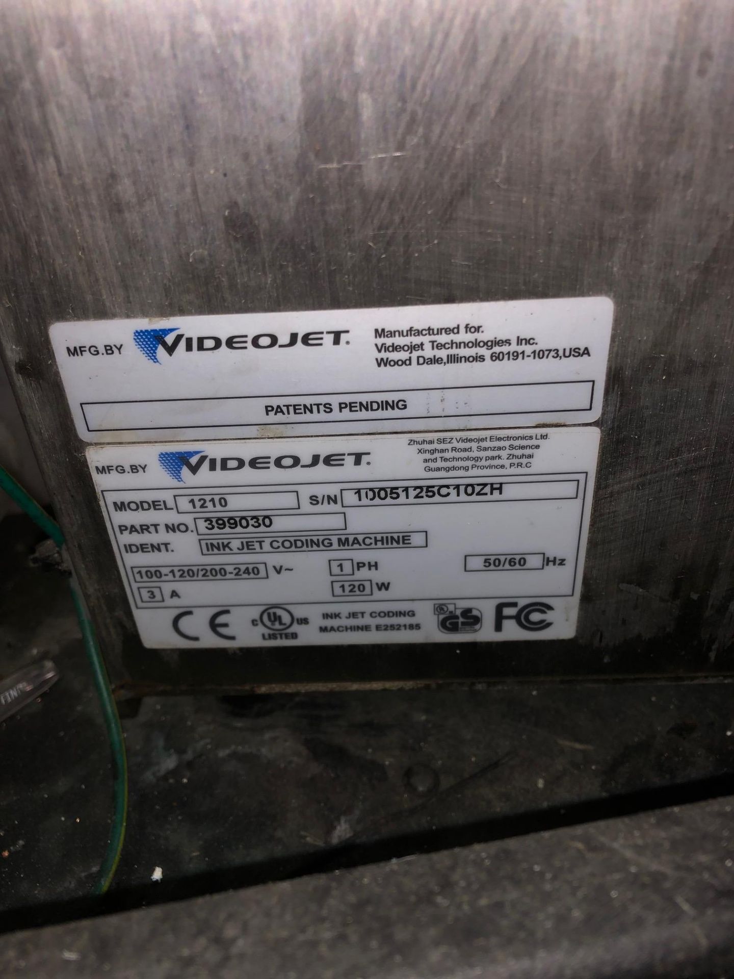 Videojet Model 1320 Inkjet Coder | Rig Fee: $50 - Image 2 of 2