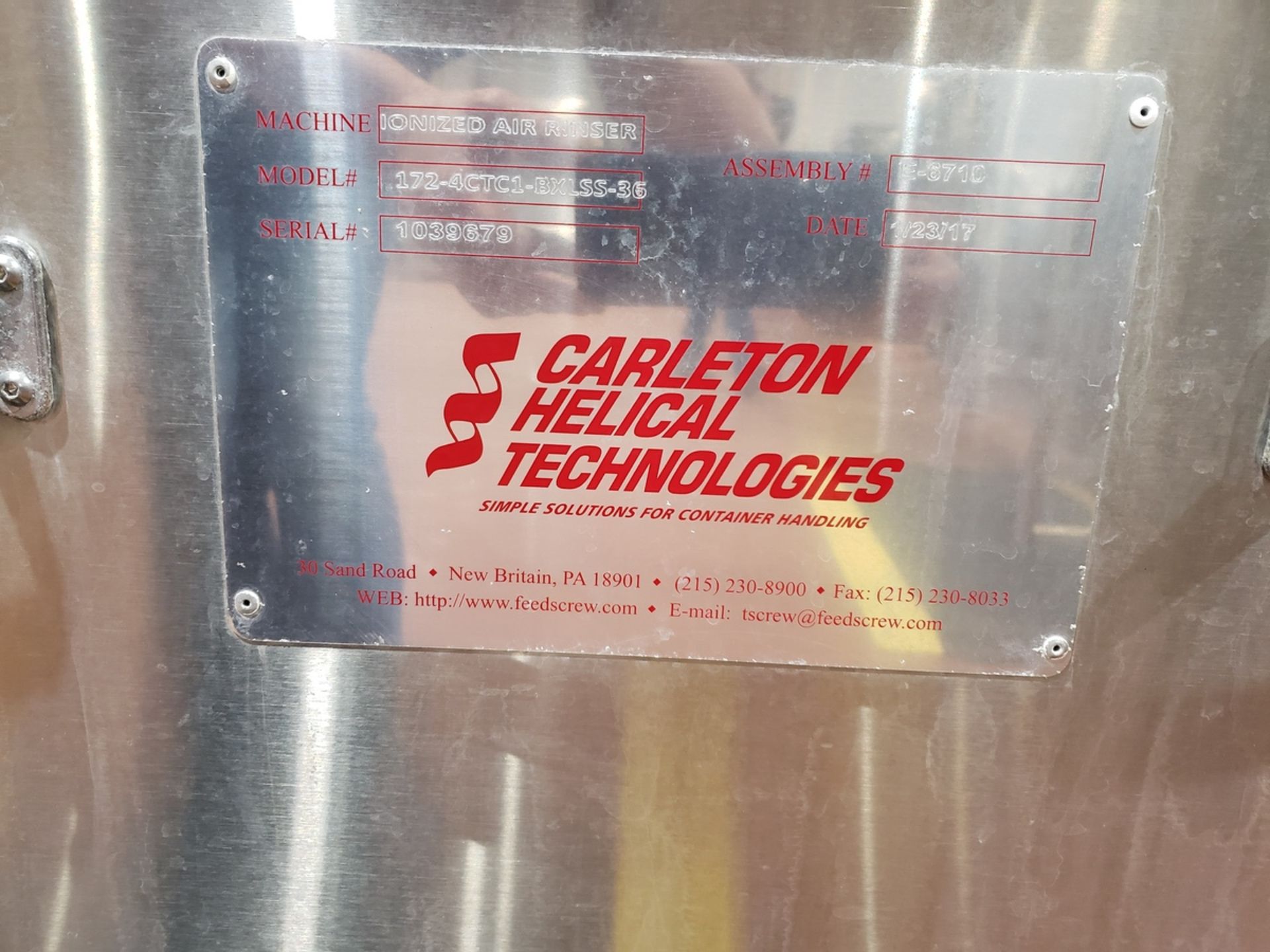 2017 Carleton Helical Technologies Ionized Air Dryer, M# 172-4CTC | Subject to Bulk | Rig Fee: $250 - Image 2 of 2