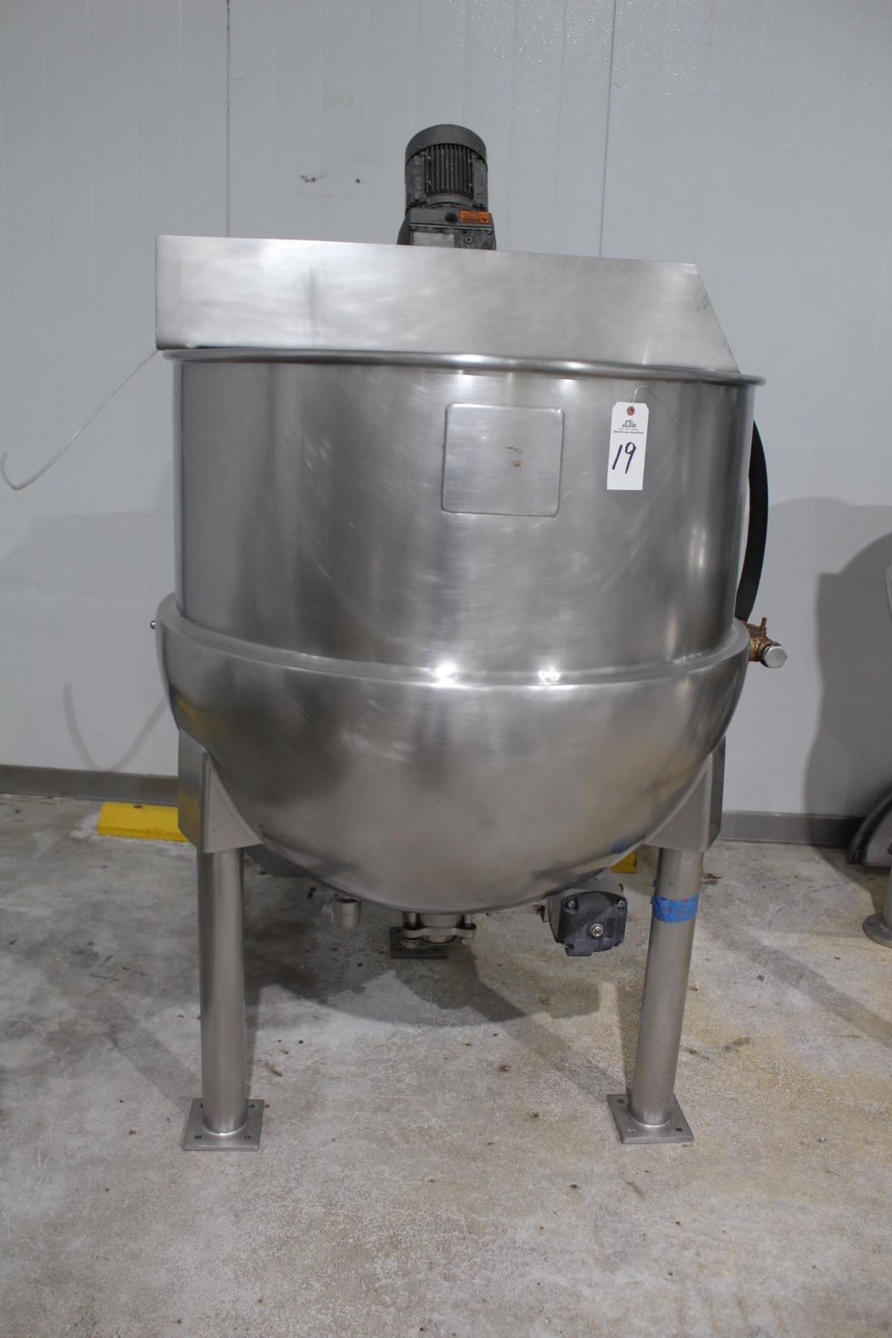 Hamilton 150 Gallon Stainless Steel Jacketed Scrape Surface Mixing Kettle, Single M | Rig Fee: $350