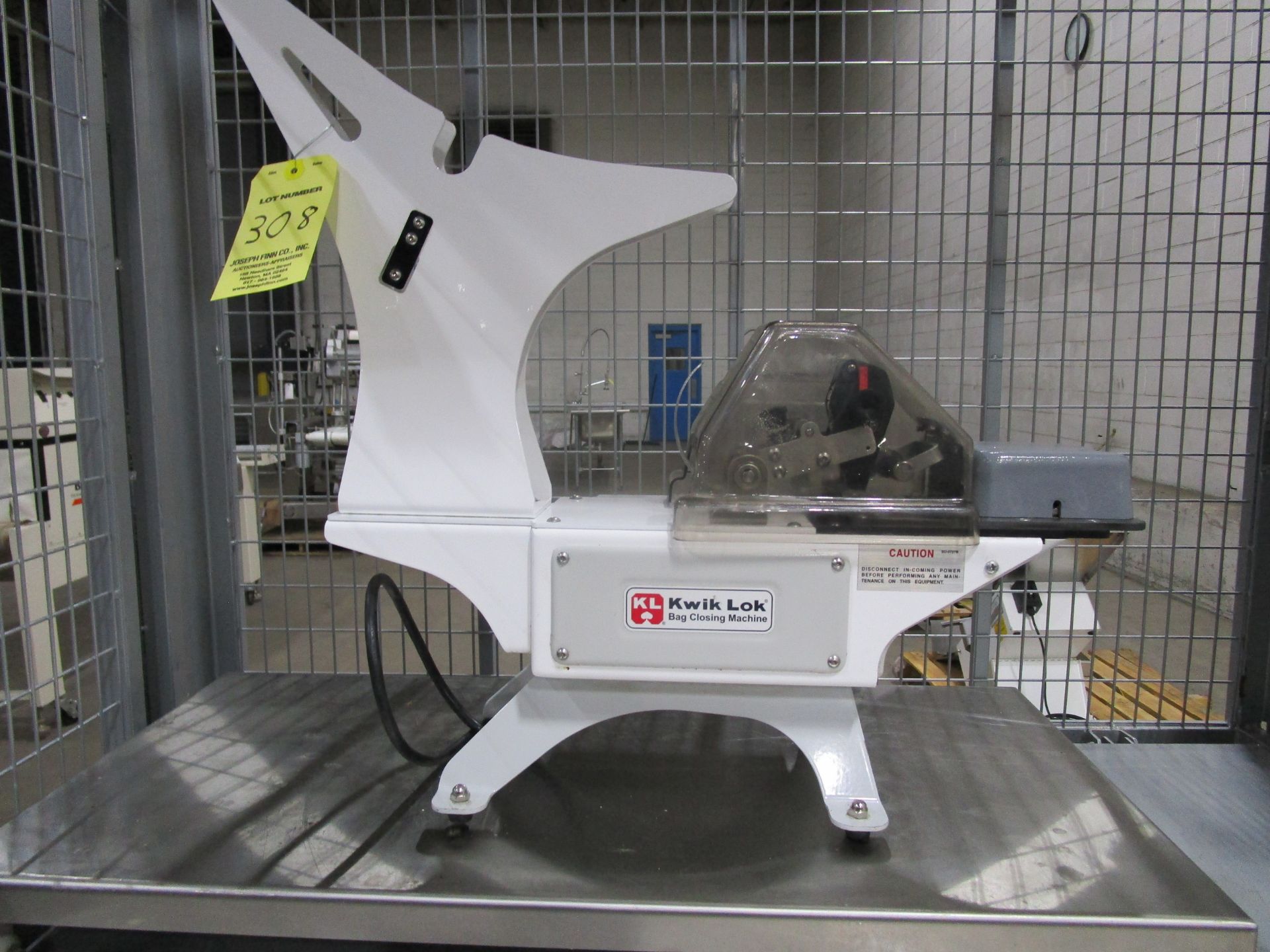 (1) 2015 Kwik Lok Bag Closing Machine, s/n 103343 | Located in Milford MA | Rig Fee: $25