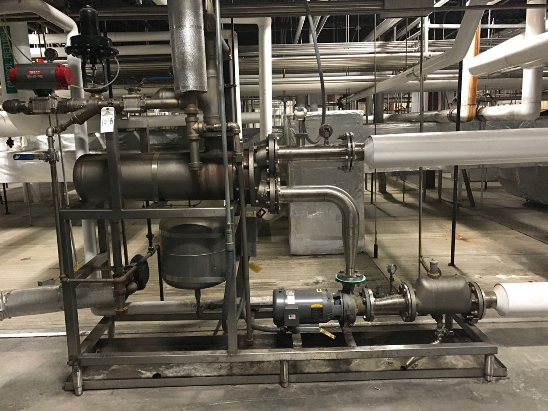 Stainless Steel Shell and Tube Heat Exchanger, Skid Mounted with | Subject to Bulk | Rig Fee: $750