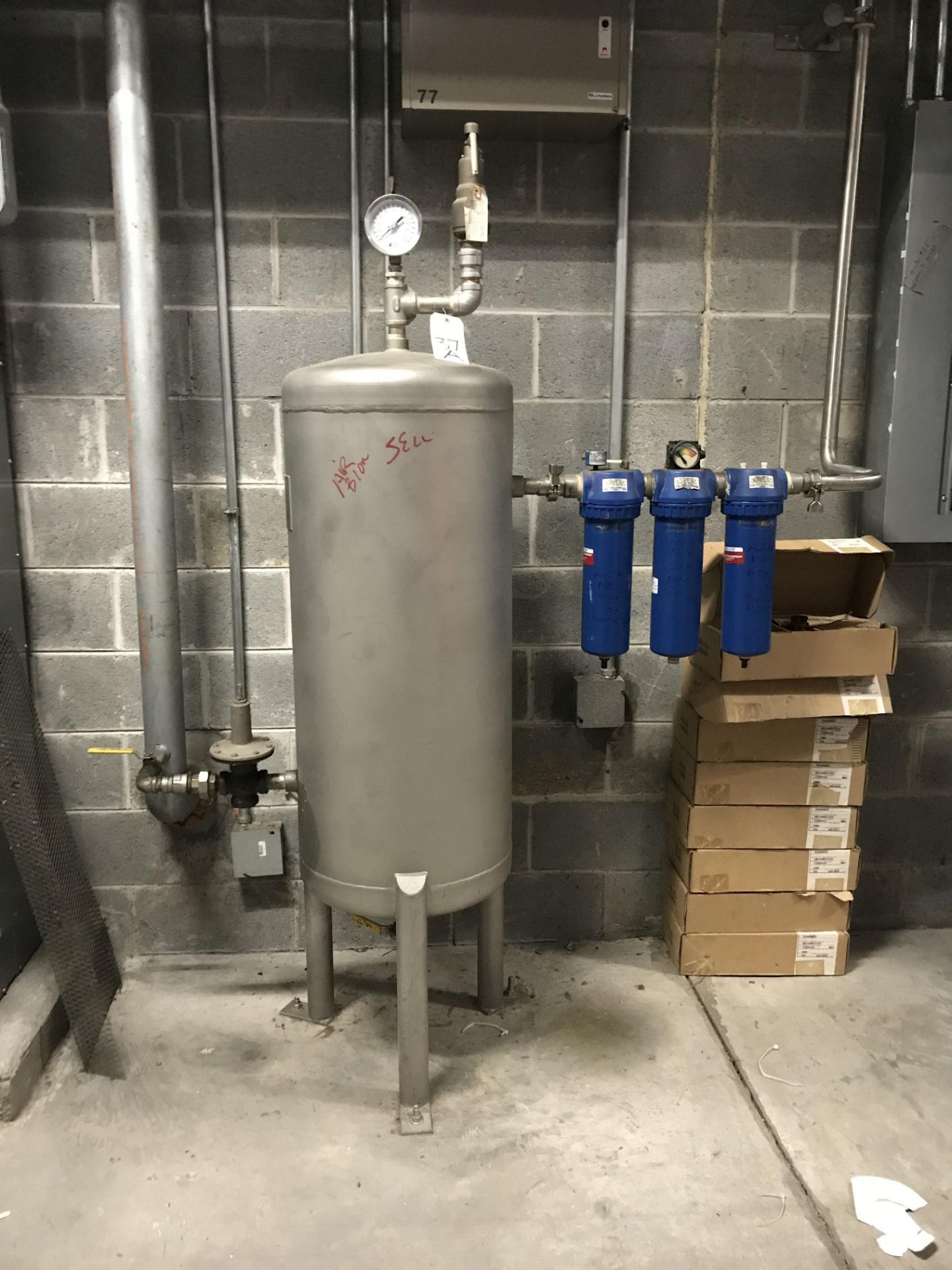 Stainless Steel Pressure Vessel For Air Blow Down System | Rig Fee: $150