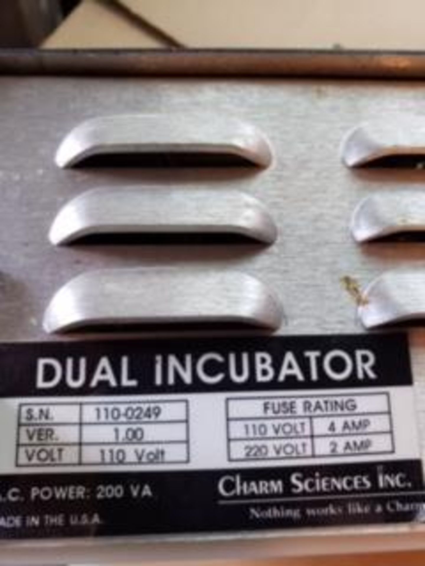 Charm Sciences Dual Incubator | Rig Fee: $25 - Image 3 of 3