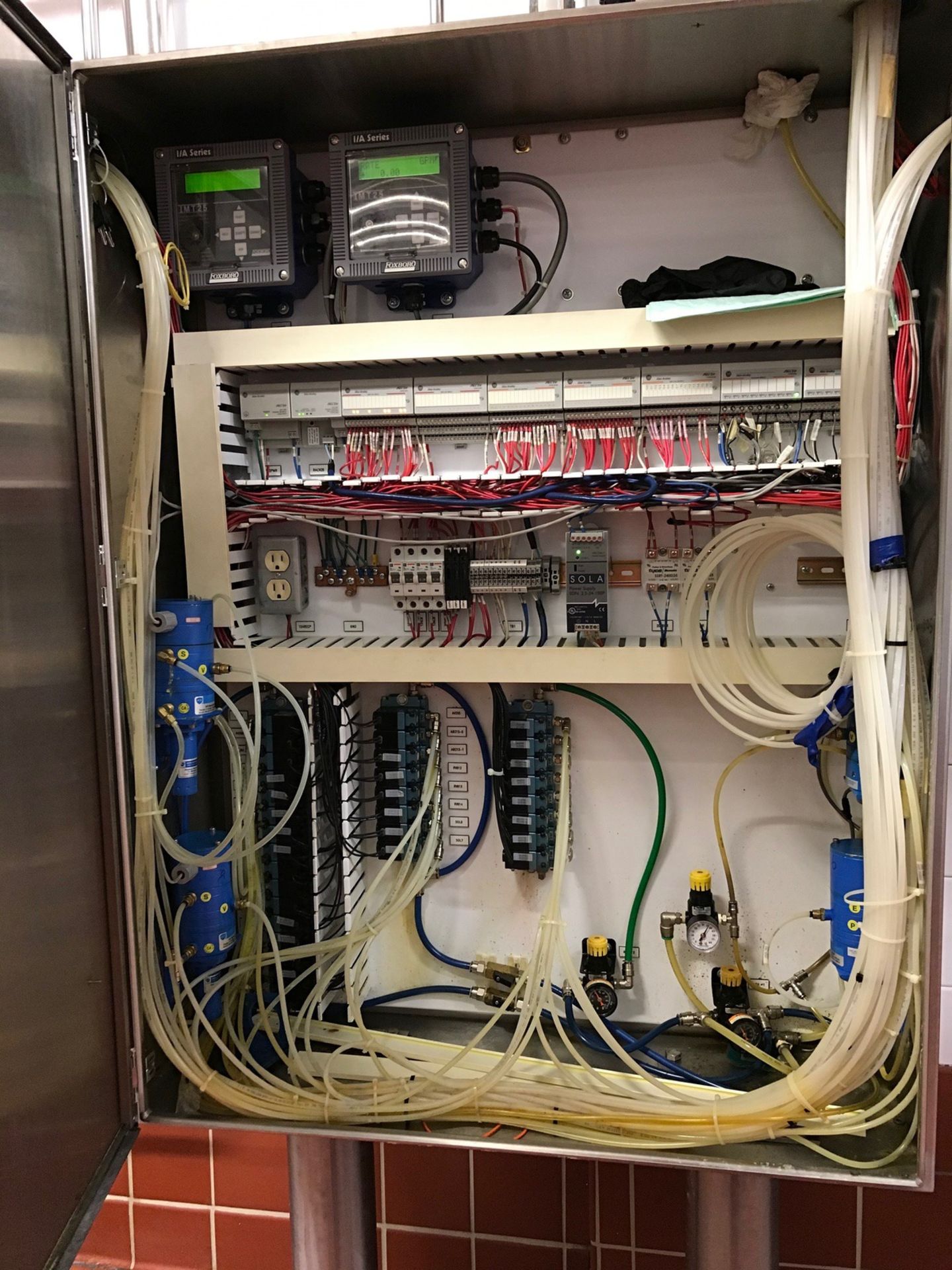 Stainless Steel Control Panel, Touch Screen, (2) Foxboro Flow Meters, Allen Bradl | Rig Fee: $300 - Image 2 of 2