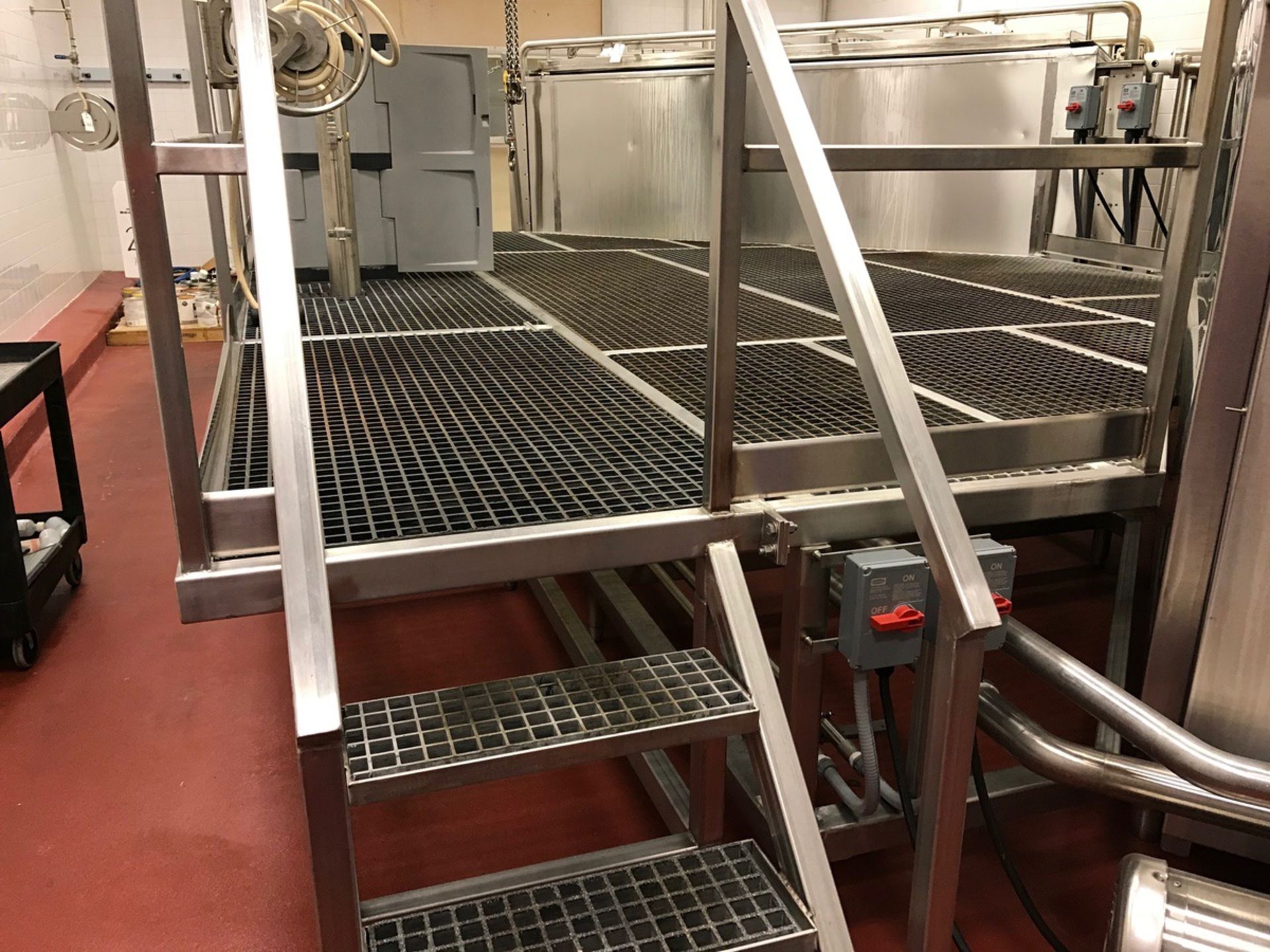 Stainless Steel Platform for Batch Tanks, Approx 12ft x 17ft, Sta | Subject to Bulk | Rig Fee: $1200