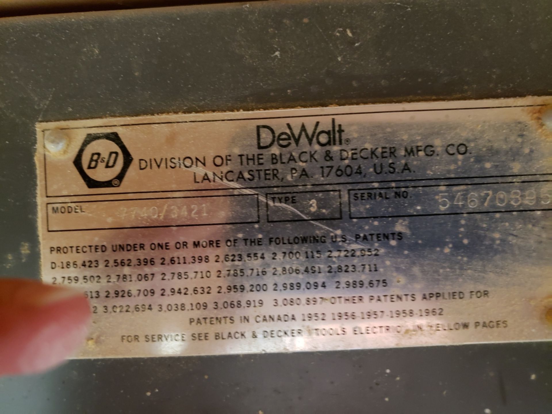 Dewalt Miter Saw, M# 7740/3421, W/ Stop Table | Rig Fee: $35 - Image 2 of 3