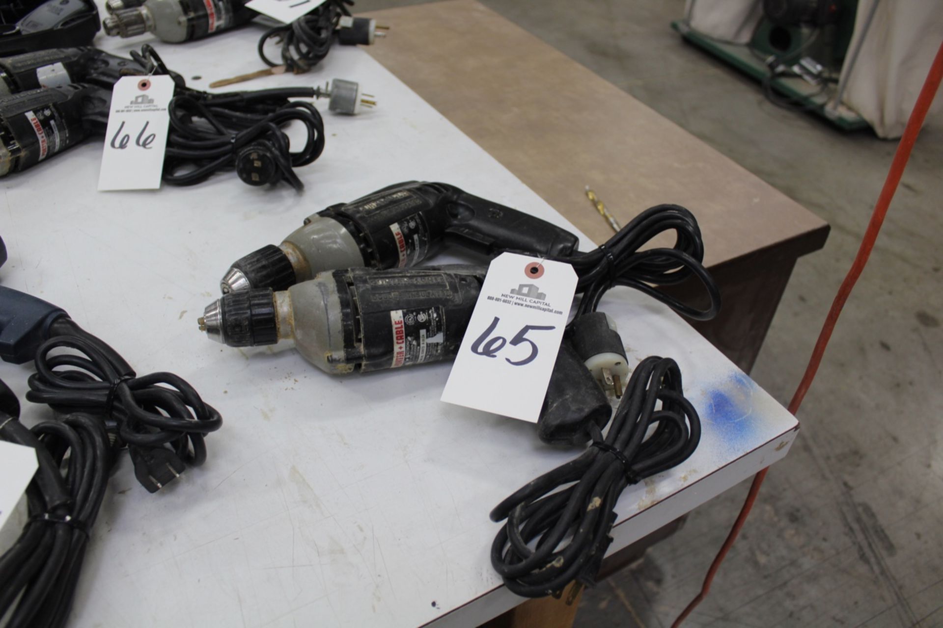 Lot of (2) Electric Drills | Rig Fee: Hand Carry or Contact Rigger