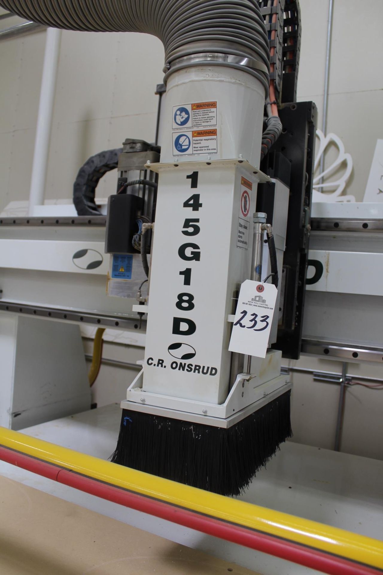 2013 C.R. Onsrud CNC Router, Model 145G18D, S/N 145G130402, 5'X 12' Vacuum Hold Dow | Rig Fee: $1150 - Image 4 of 9