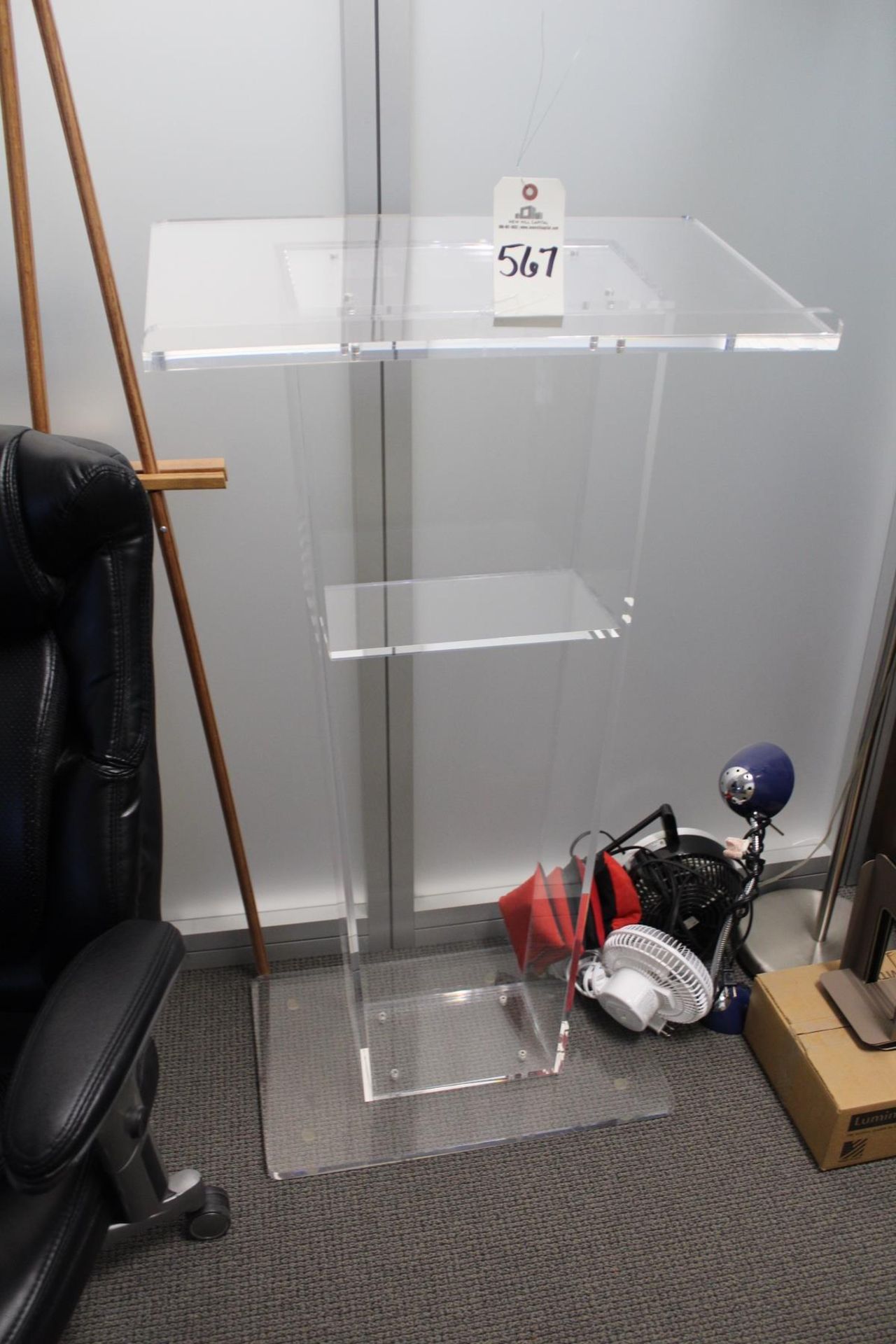 Clear Plexi Glass Podium | Rig Fee: Hand Carry or Contact Rigger