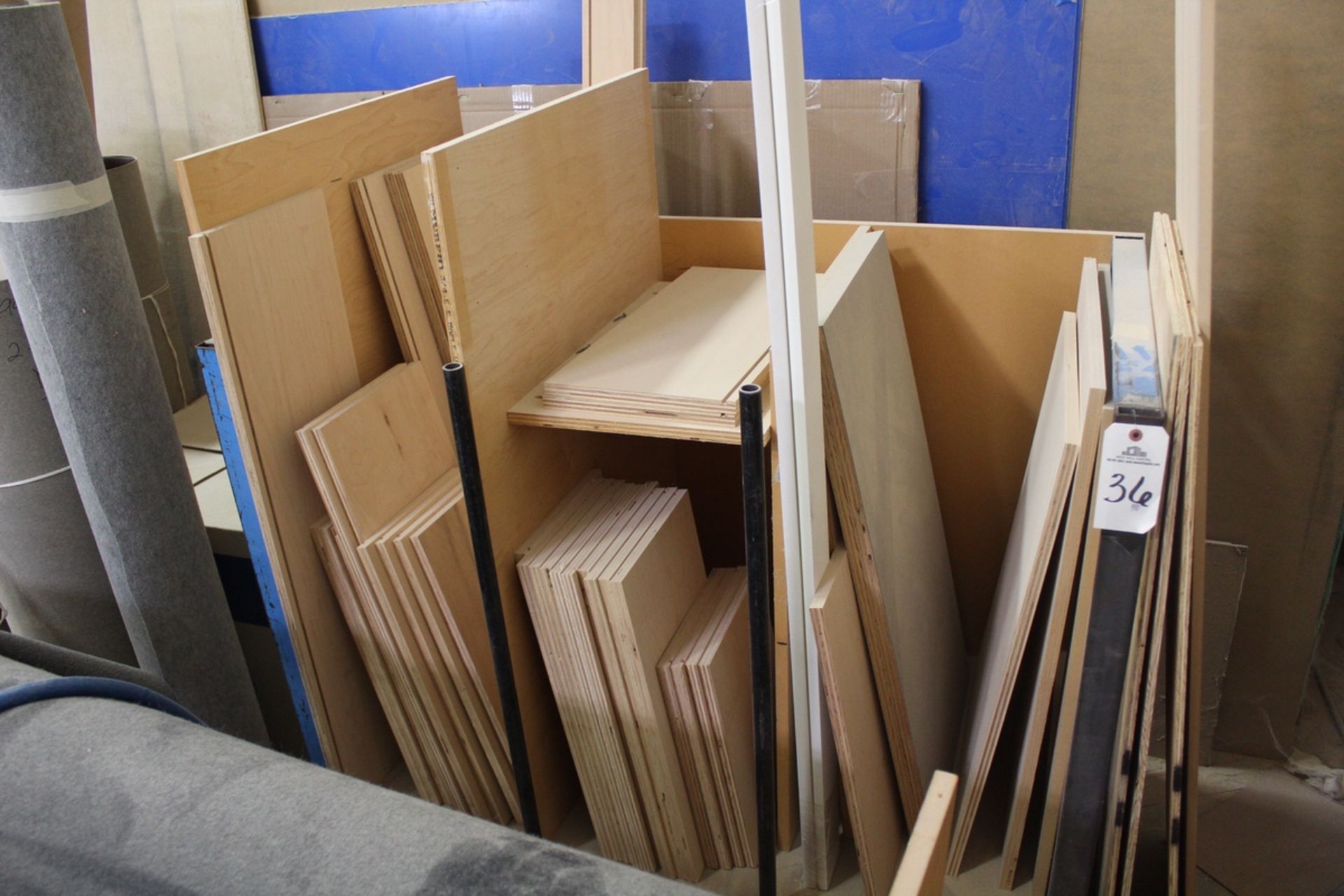 Lot of Cabinet Wood, W/ Cart | Rig Fee: Hand Carry or Contact Rigger