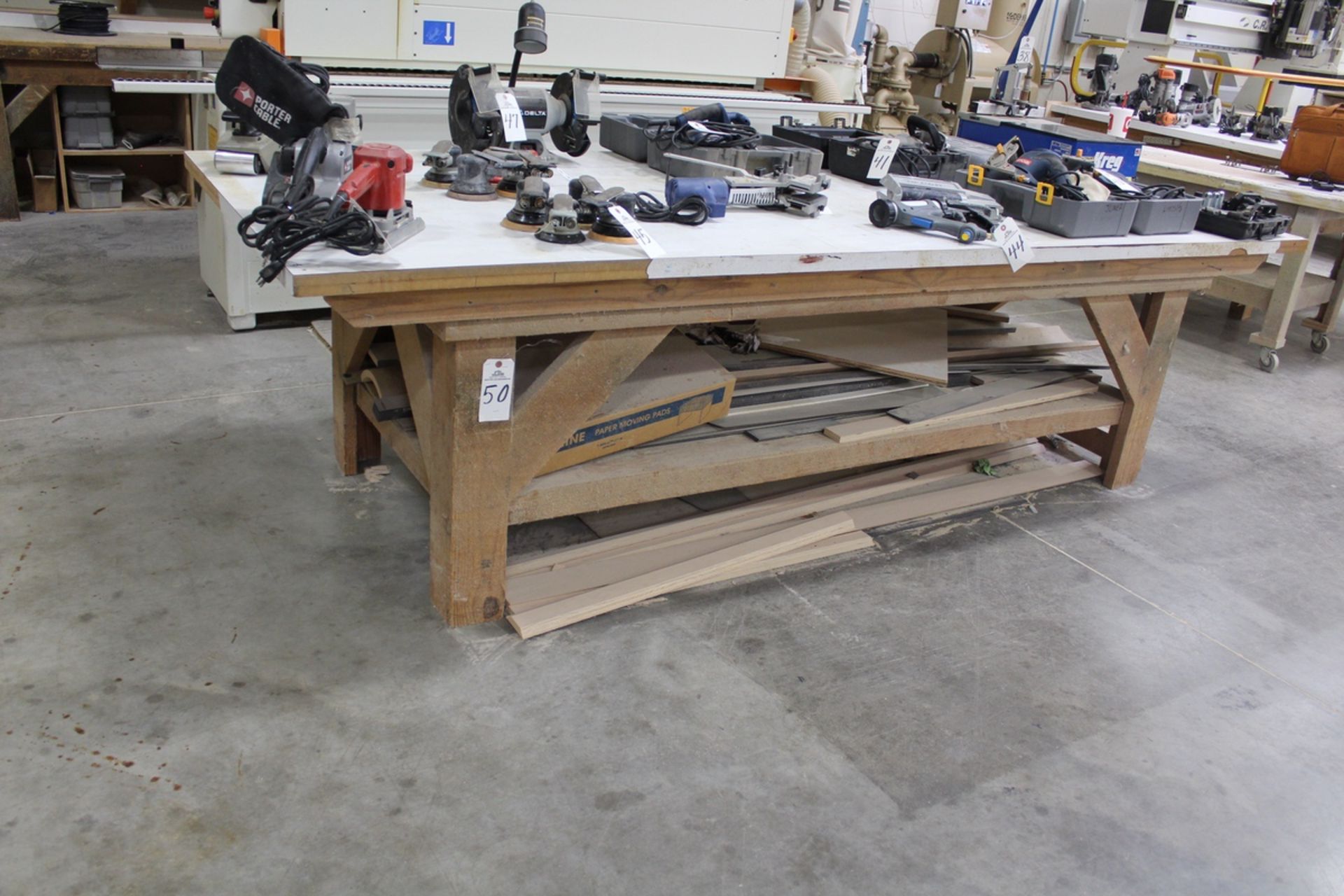 Laminate Top Work Bench, 48" x 10' | Rig Fee: Hand Carry or Contact Rigger