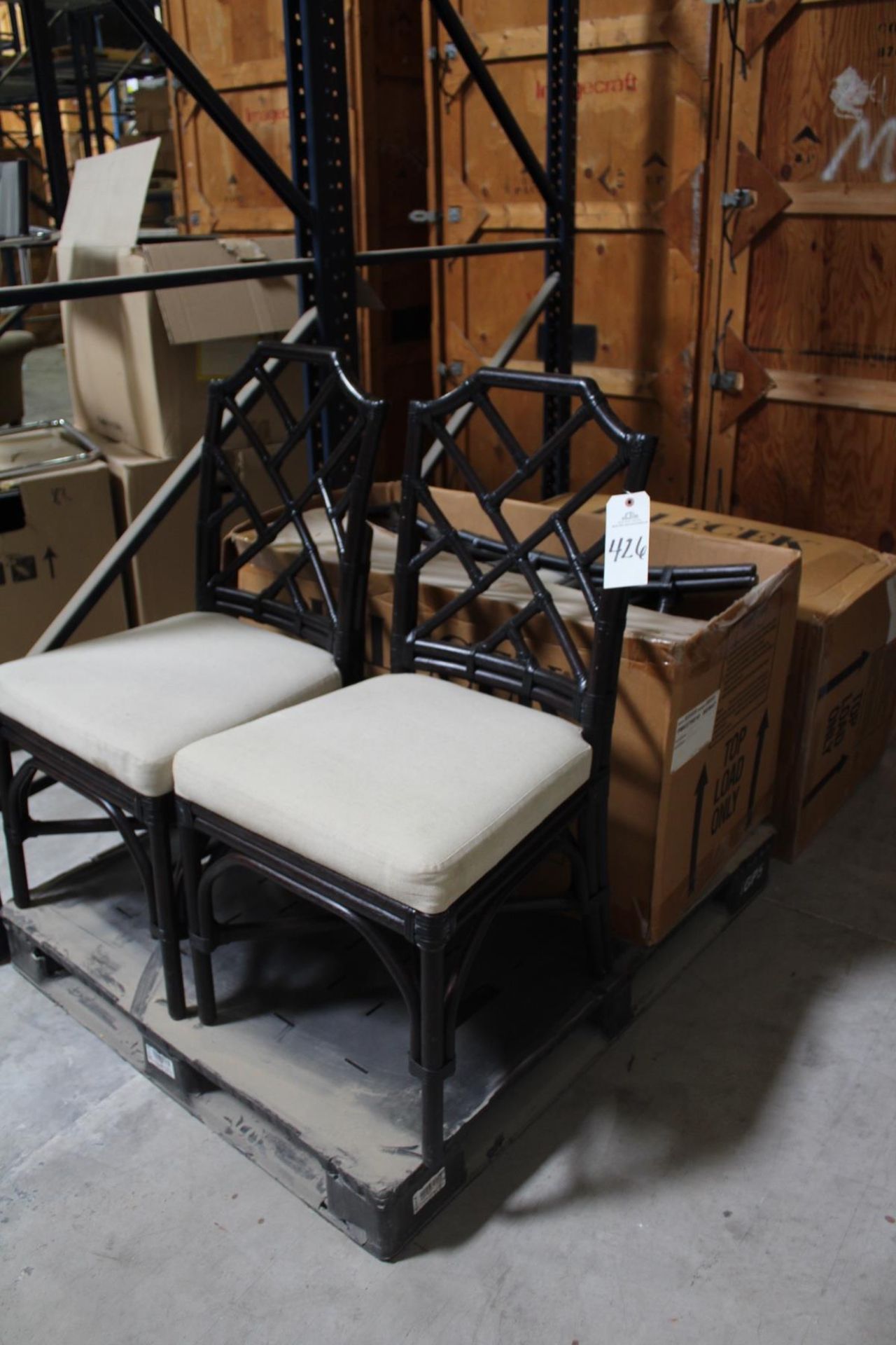 Lot of (4) Palecek Side Chairs | Rig Fee: Hand Carry or Contact Rigger