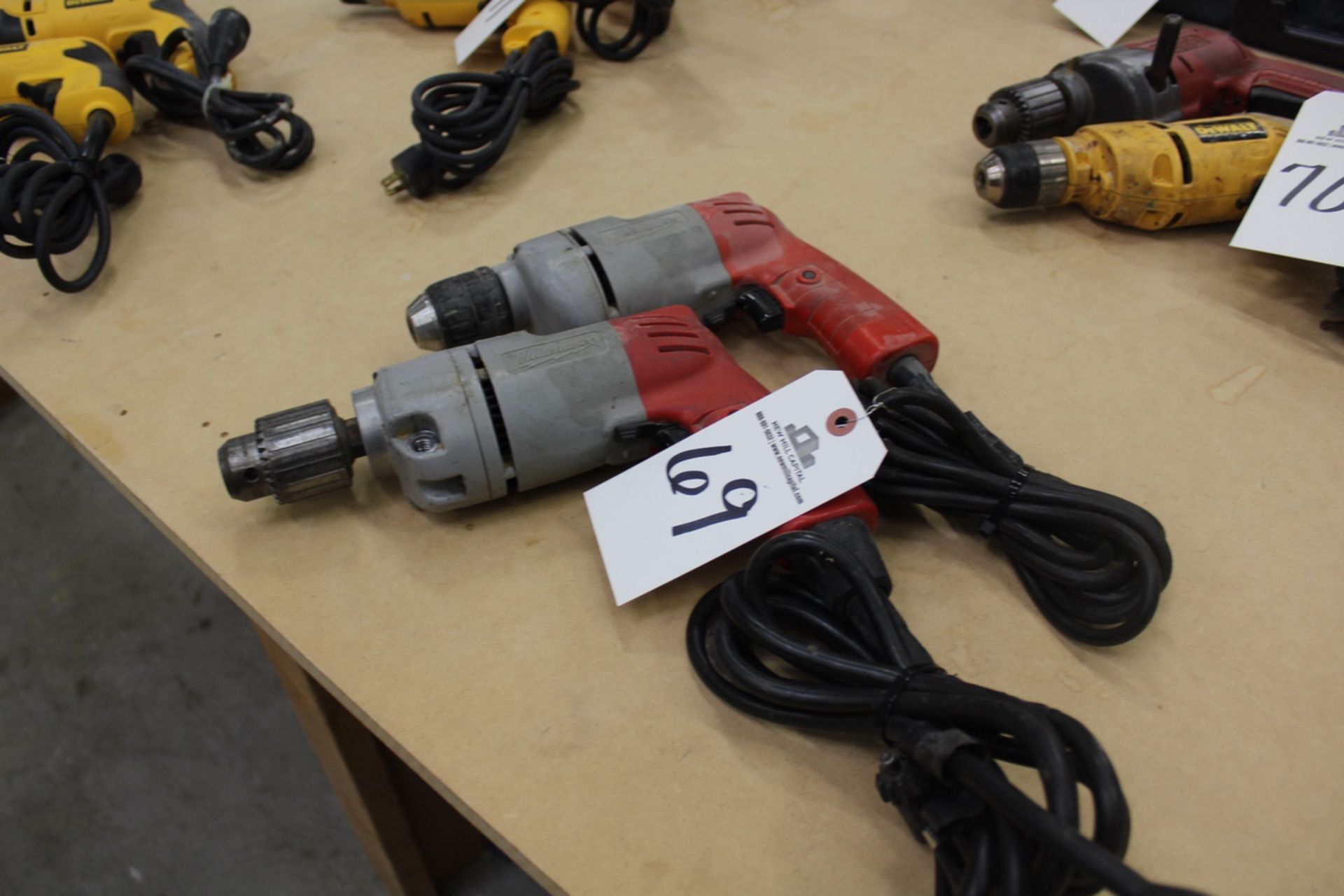 Lot of (2) Electric Drills | Rig Fee: Hand Carry or Contact Rigger