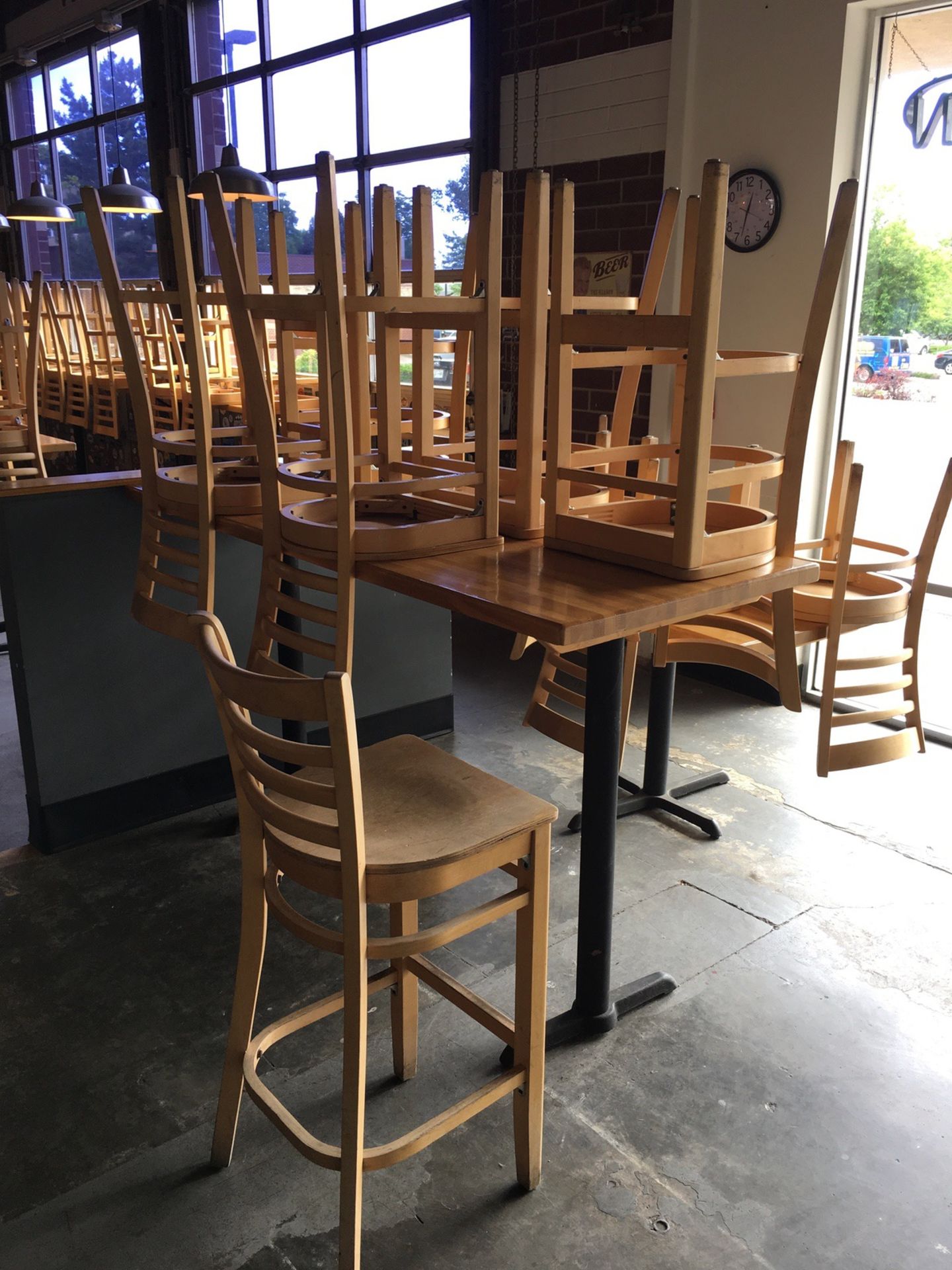 (2) 6-Top Tables, Bar Height, (12) Chairs | Rig Fee: $125 - Image 2 of 3