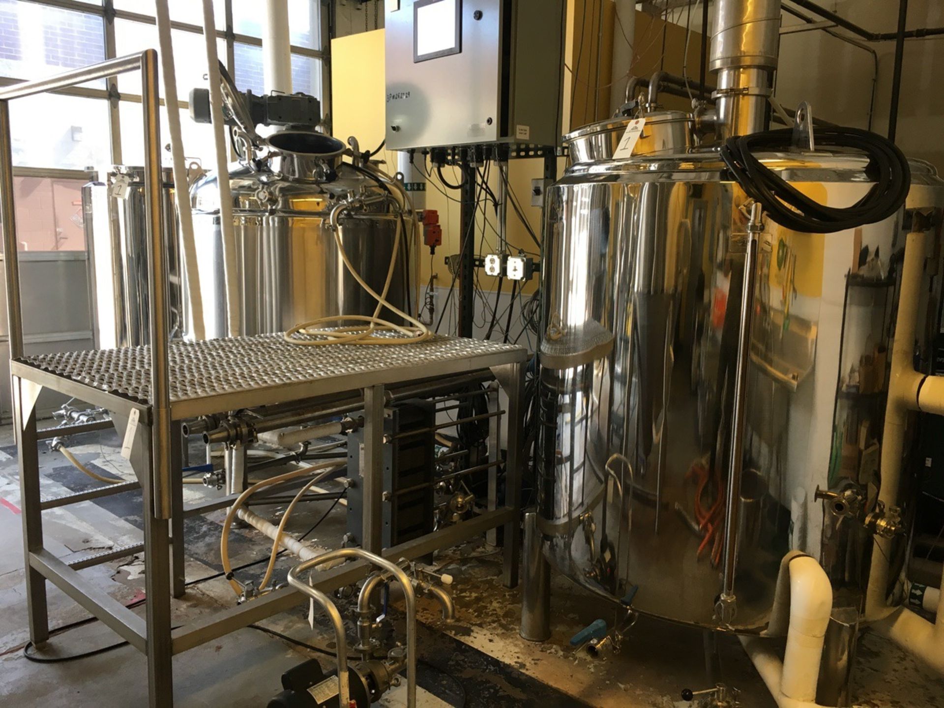 2015 Stout 7 BBL Brewhouse, Steam Jacketed Kettle, Combination M | Subject to Bulk | Rig Fee: $2200