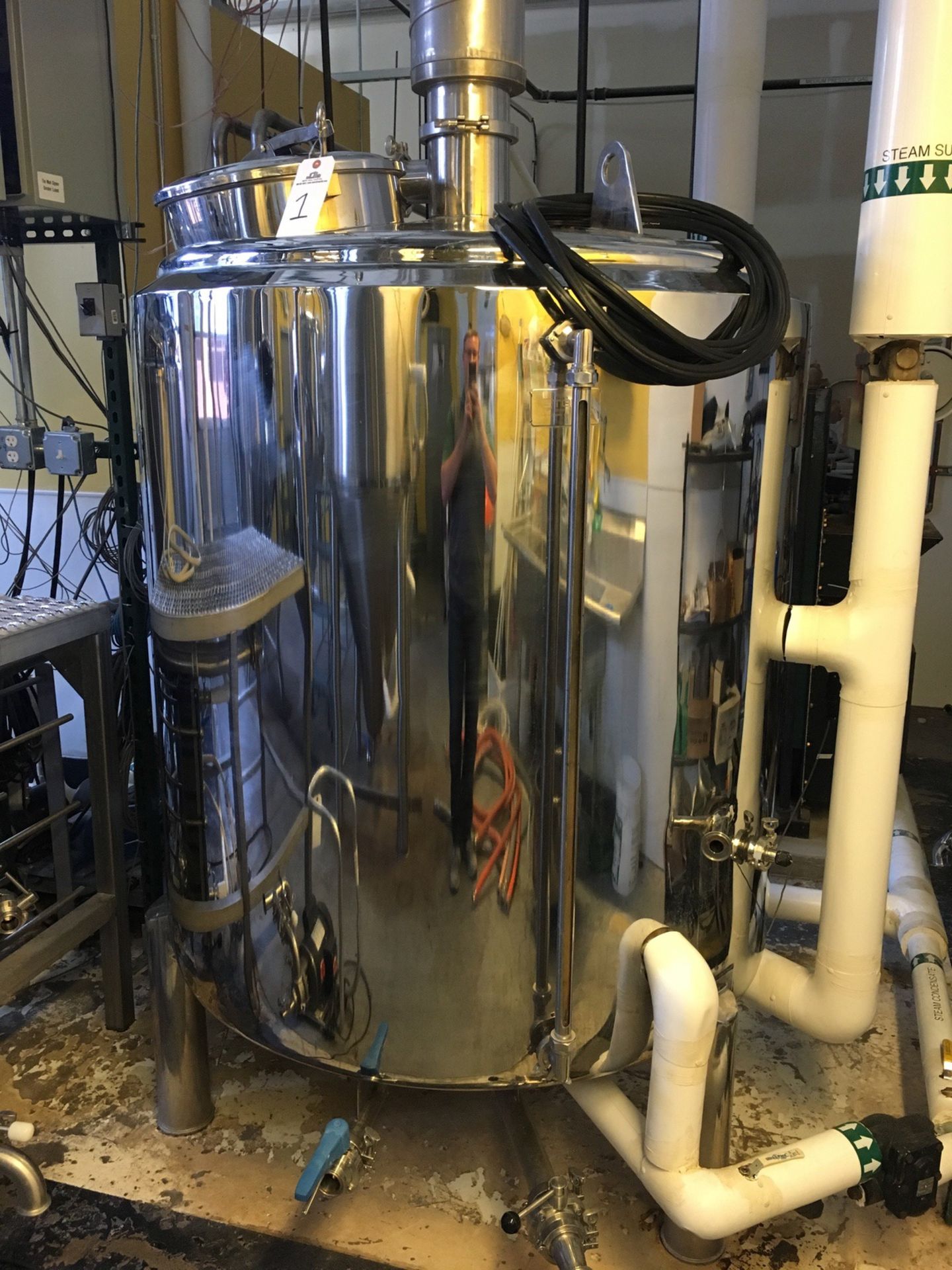 2015 Stout 7 BBL Brewhouse, Steam Jacketed Kettle, Combination M | Subject to Bulk | Rig Fee: $2200 - Image 10 of 41