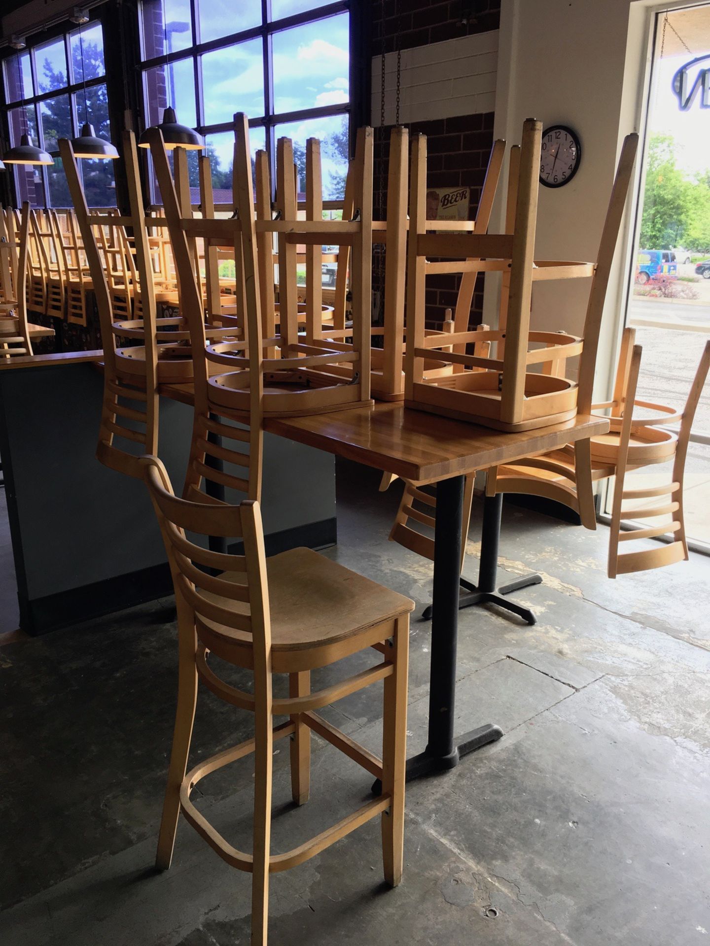 (2) 6-Top Tables, Bar Height, (12) Chairs | Rig Fee: $125 - Image 3 of 3