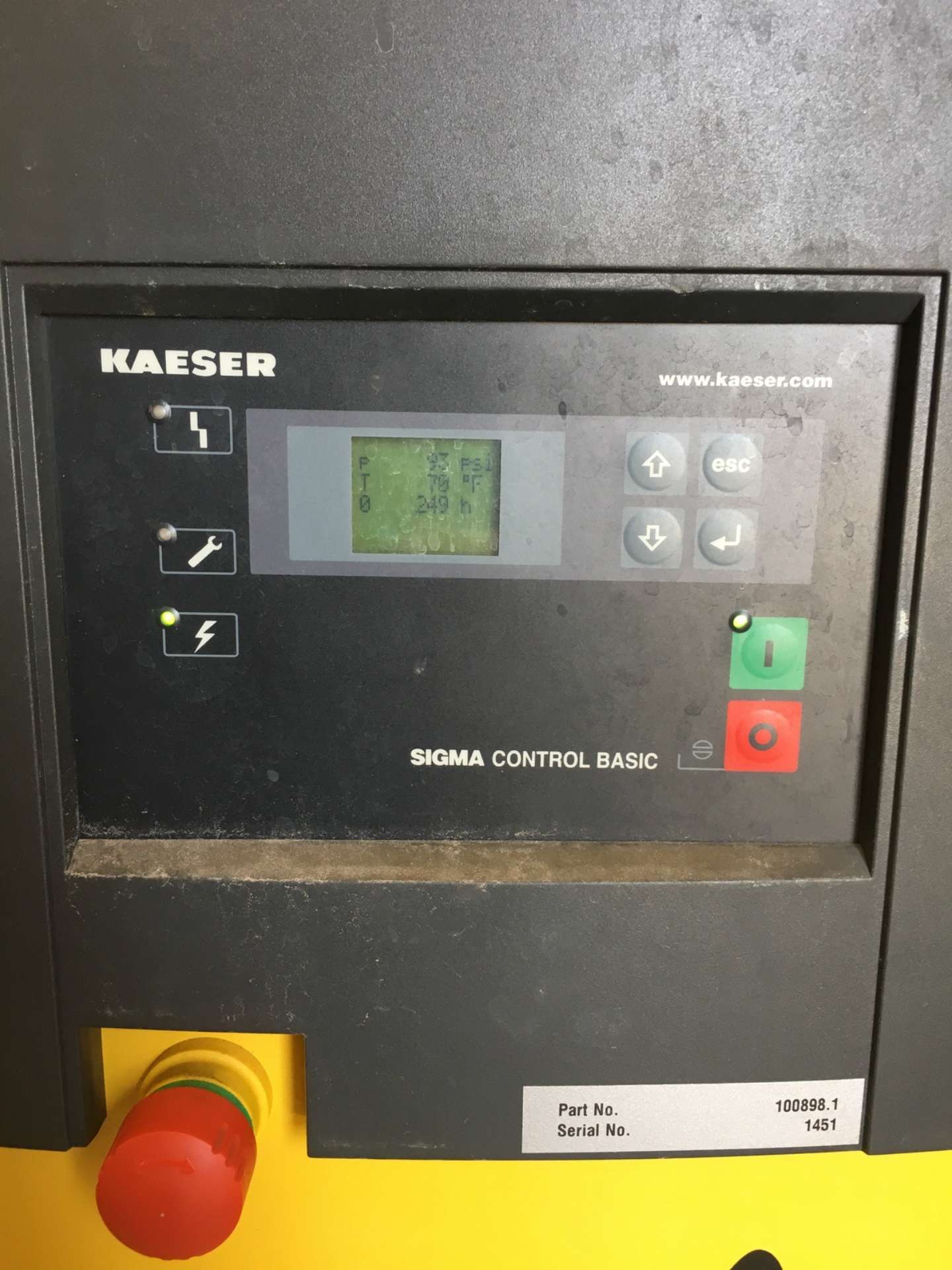 2015 Kaeser Aircenter SX5 Air Compressor, Sigma Control Basic, 249 ...