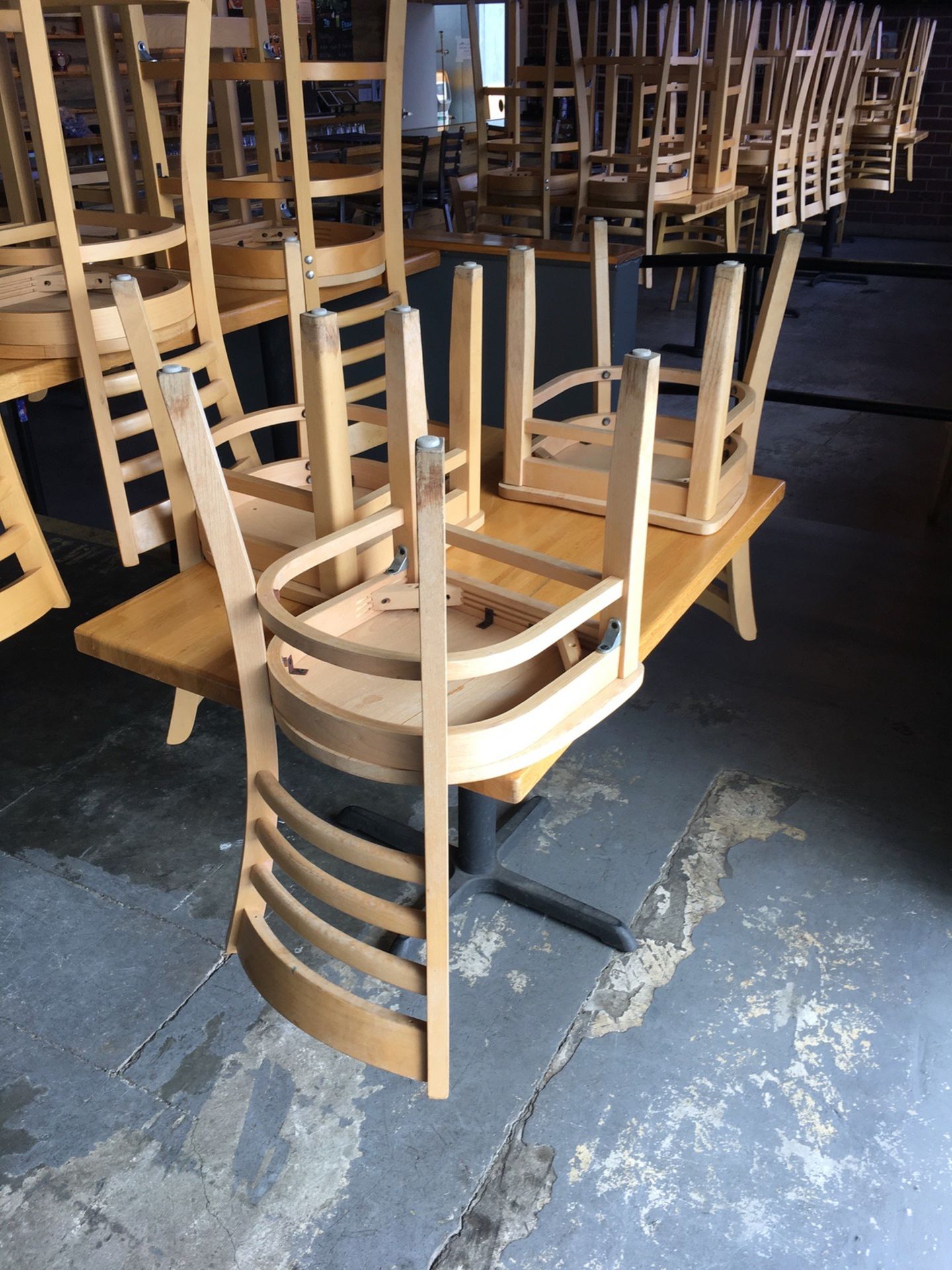 (2) 4-Top Tables, Bar Height, (8) Chairs, (1) 4-Chair Standard Height Table and Cha | Rig Fee: $125 - Image 3 of 4