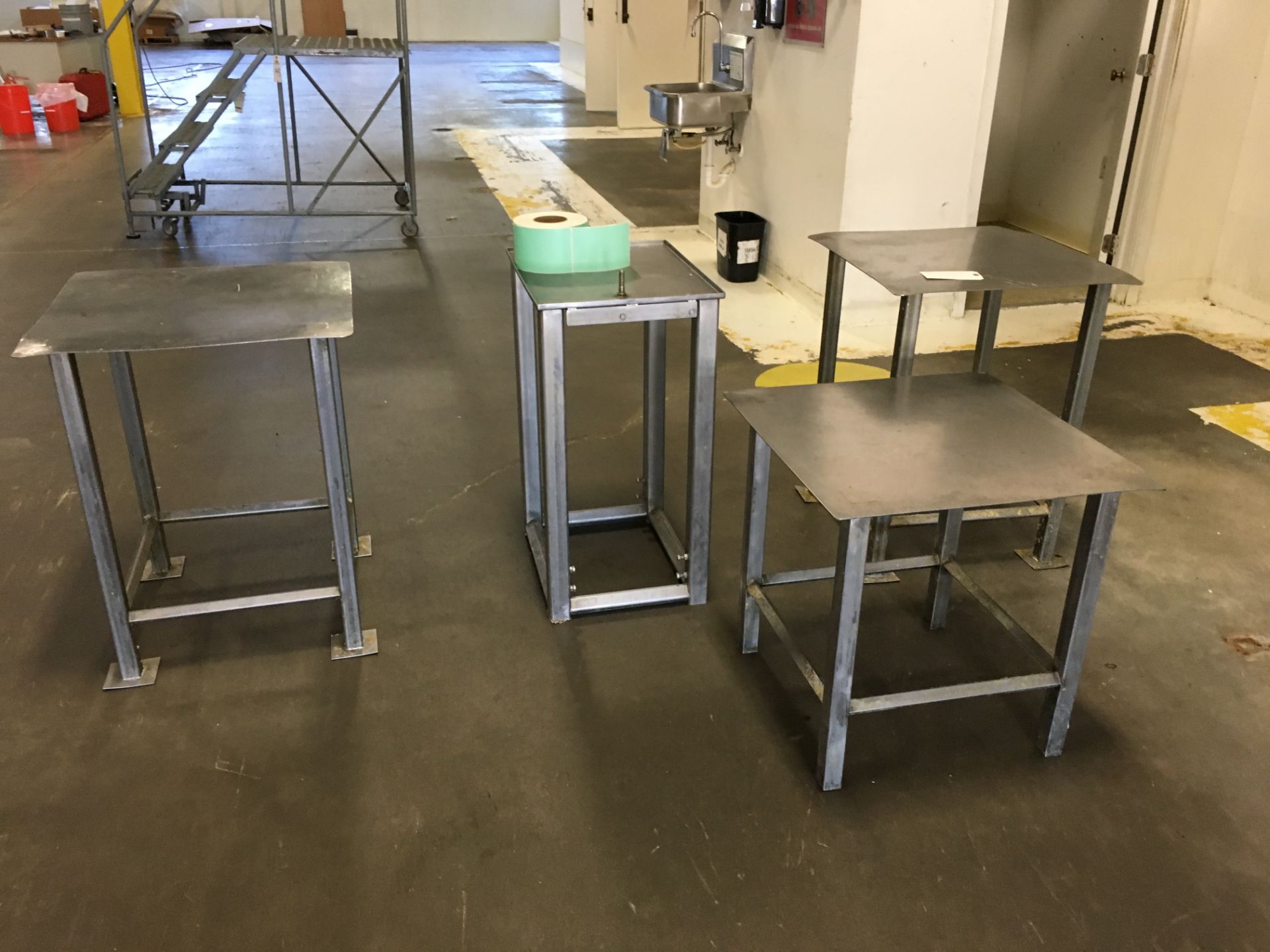 (4) Stainless Steel Tables | Rig Fee: $25