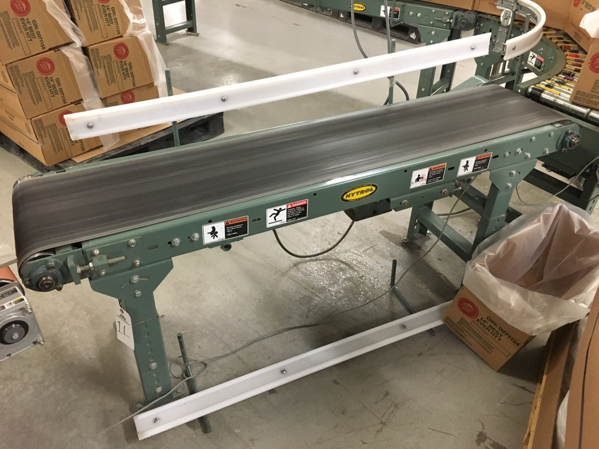 2013 Hytrol Powered Belt Conveyor, 14in W Belt, 6ft Length | Insp by Appt | Rig Fee: 50