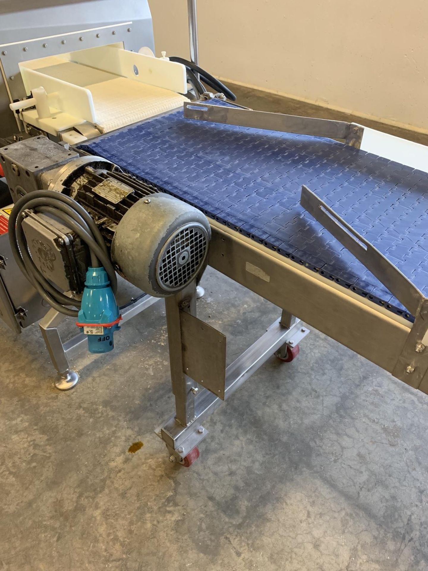 Stainless Steel Frame Portable Delrin Conveyor, 16" Belt x 12' OAL | Rig Fee: 125 - Image 3 of 3