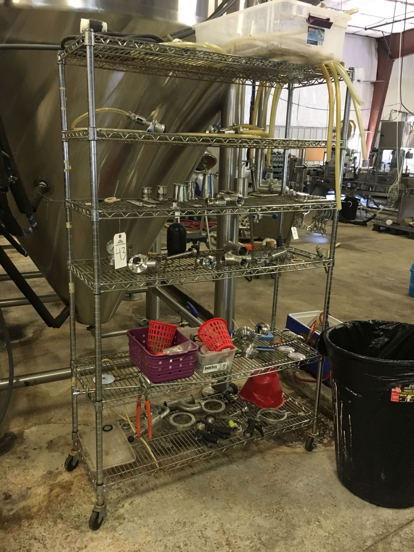 Brewery Fittings and Shelf | Rig Fee: $50