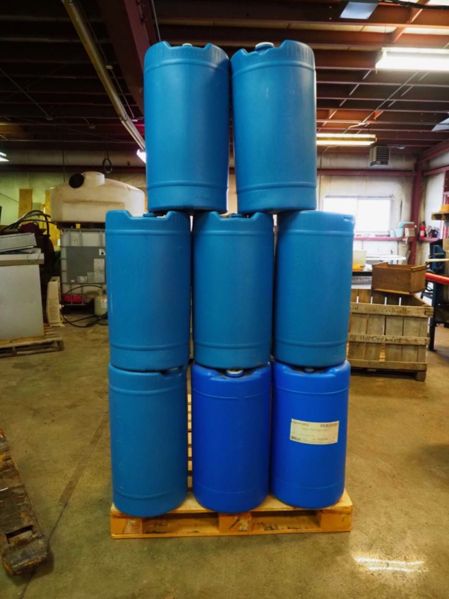 (8) 15 Gallon Blue Barrels | Loc: Hudson, NH | Load Fee: $0