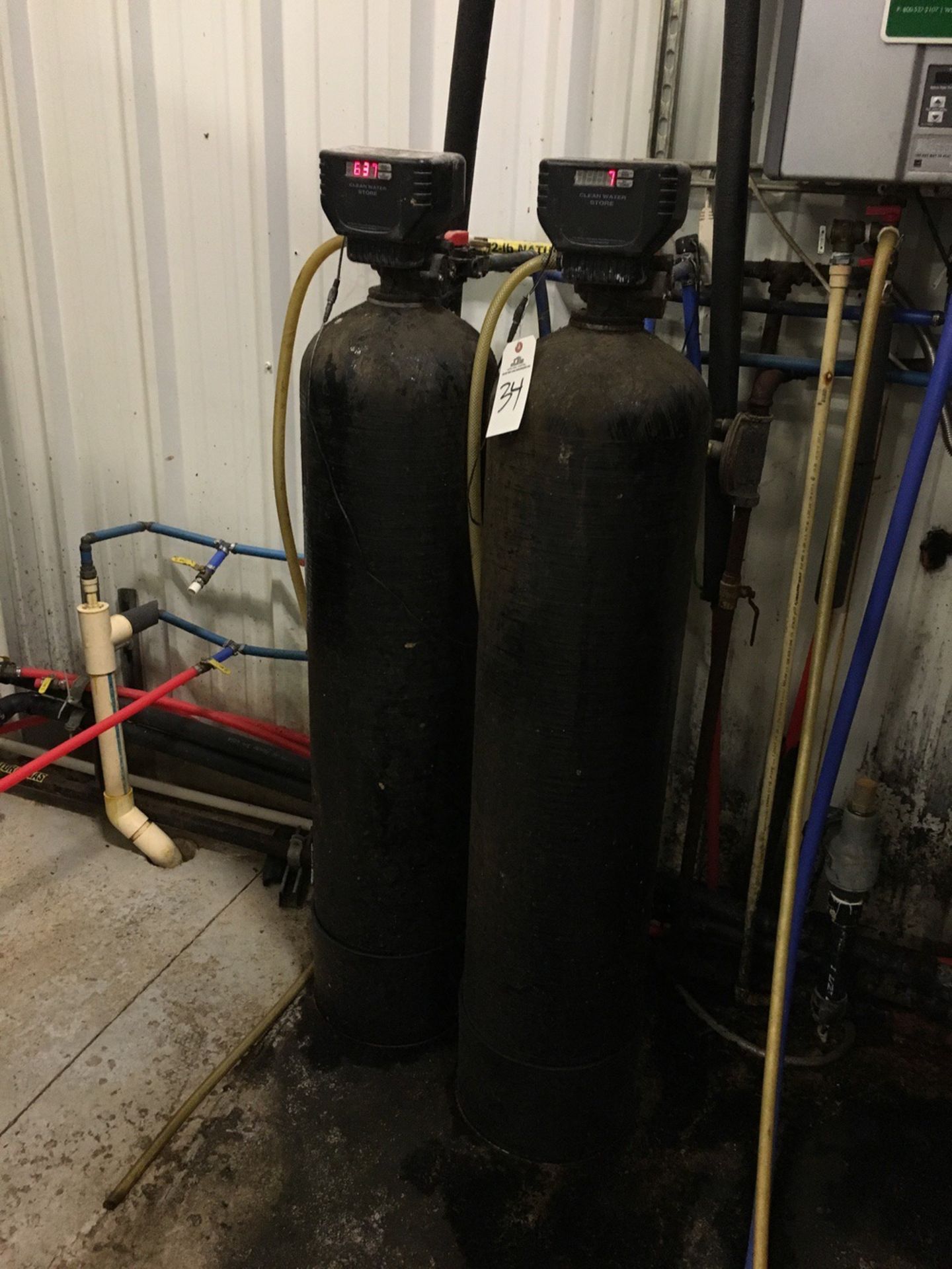 (2) Cleanwater Store Carbon Whole House Upflow Filters, 2.0 CF, Coconut Shell Carb | Rig Fee: $100