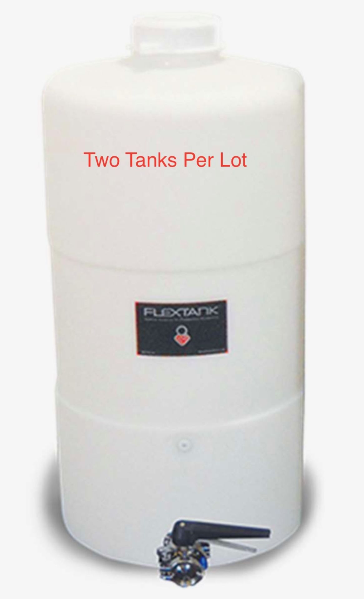 (4) ECO Flextank 70 Gallon Poly Tanks with Valve Kit w/ Tank Pallet | Loc: Hudson, NH | Load Fee: $0 - Image 2 of 3