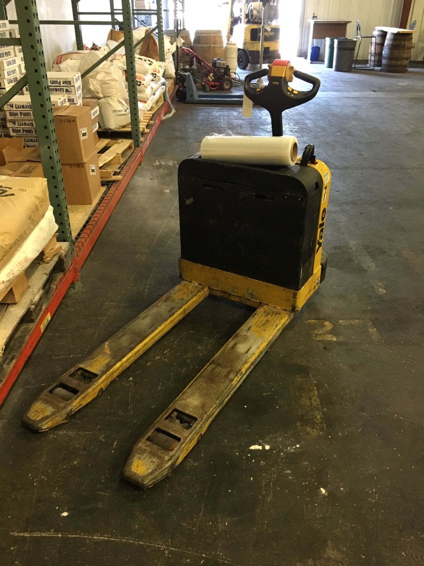 Yale Model MPB040 Electric Pallet Jack, 4000 Lb Capacity, S/N: B827N58786M | Rig Fee: $25