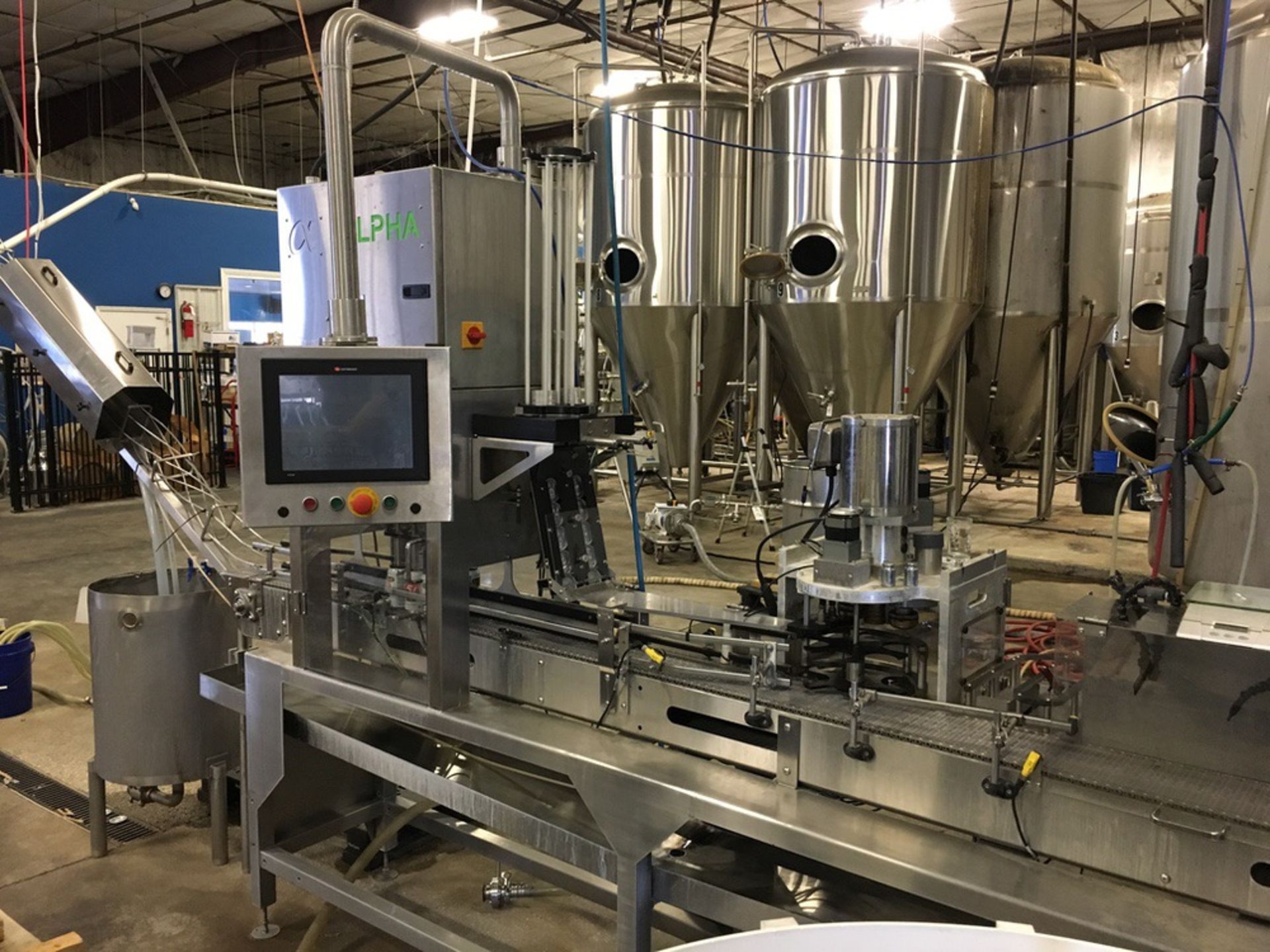 2016 Alpha Brewing BC Canning Line, 35 Cans/Minute, (6) Servo Controlled CO2 Purge | Rig Fee: $1500