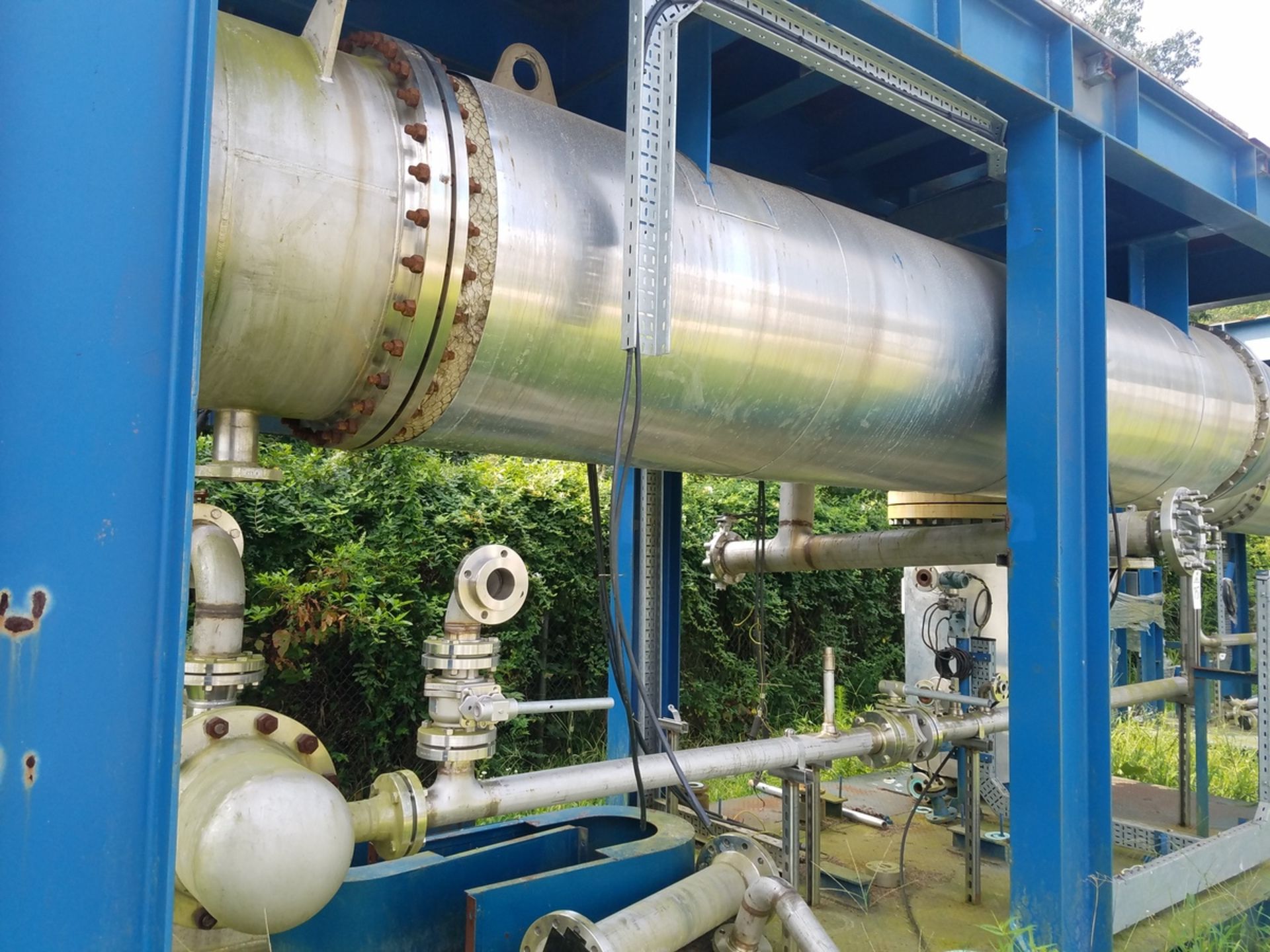 Heat Exchanger Skid / Heat Recovery Condenser, Stainless Steel, Shell Side 0.70 | Rig Fee: $2500 - Image 2 of 6