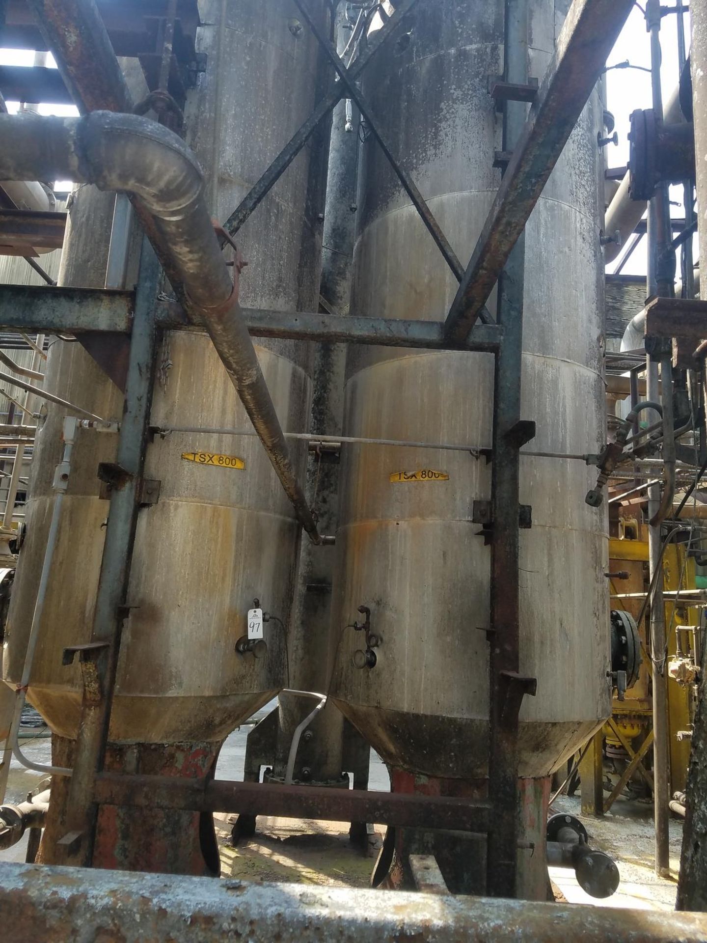Lot of (2) Condenser Columns, (Ref. TSX 800) | Rig Fee: Contact Rigger