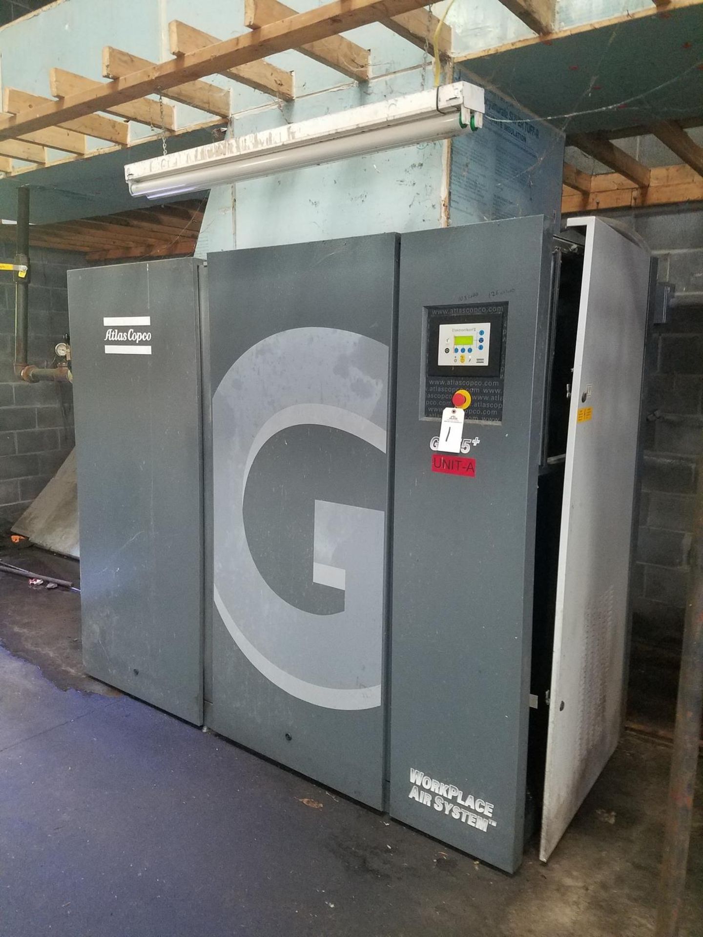 2006 Atlas Copco 75 HP Rotary Screw Air Compressor, M# GA55PLUS, S/N AP1602633, | Rig Fee: $1000