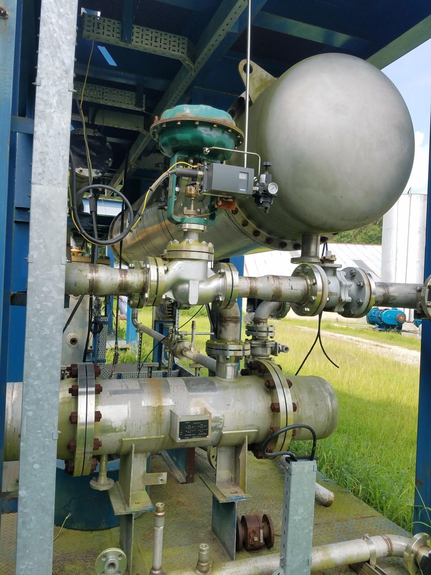 Heat Exchanger Skid / Heat Recovery Condenser, Stainless Steel, Shell Side 0.70 | Rig Fee: $2500 - Image 3 of 6