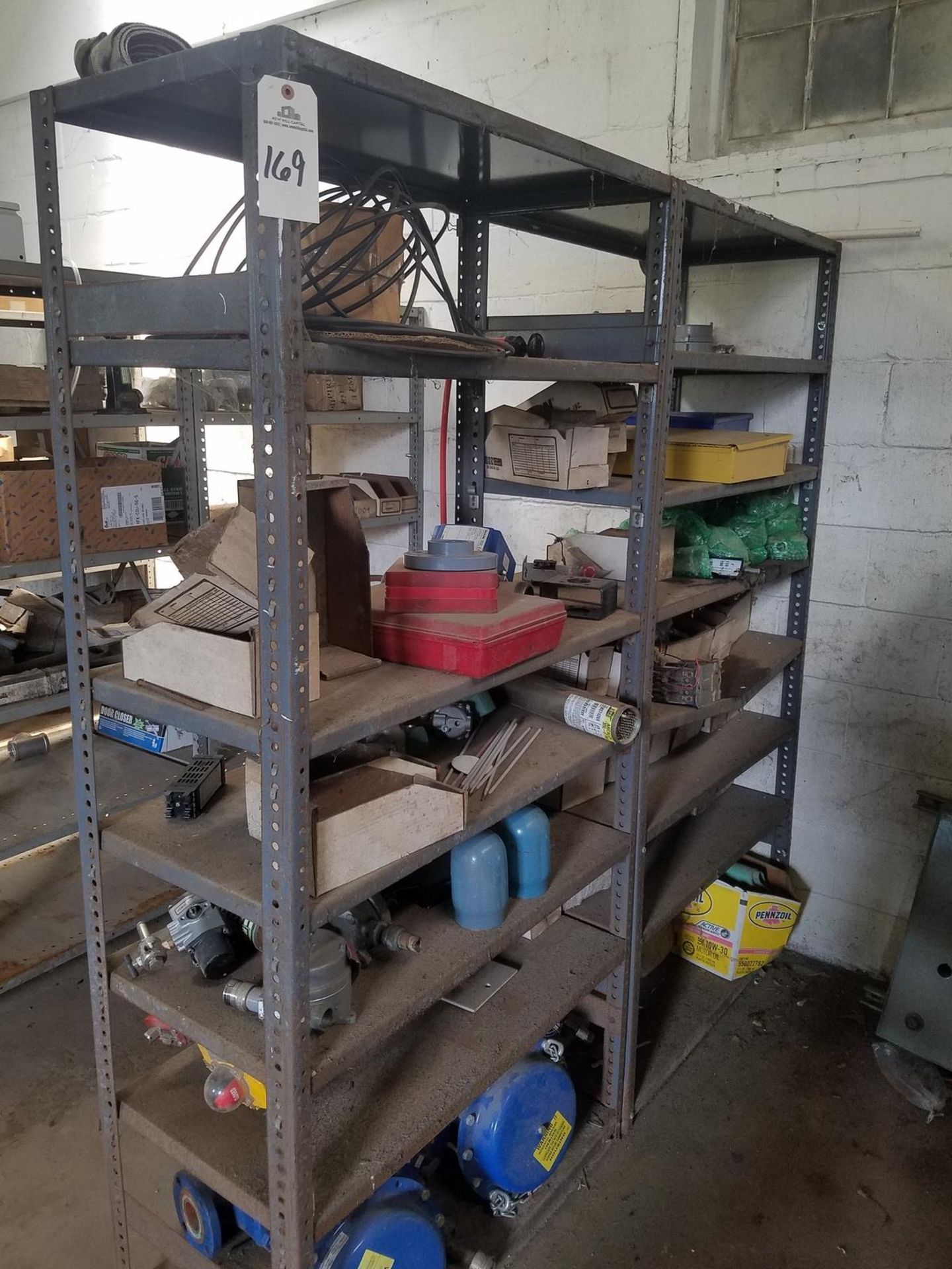 Storage Shelf, W/ Contents, Spare Parts | Subj to Bulk | Rig Fee: $200