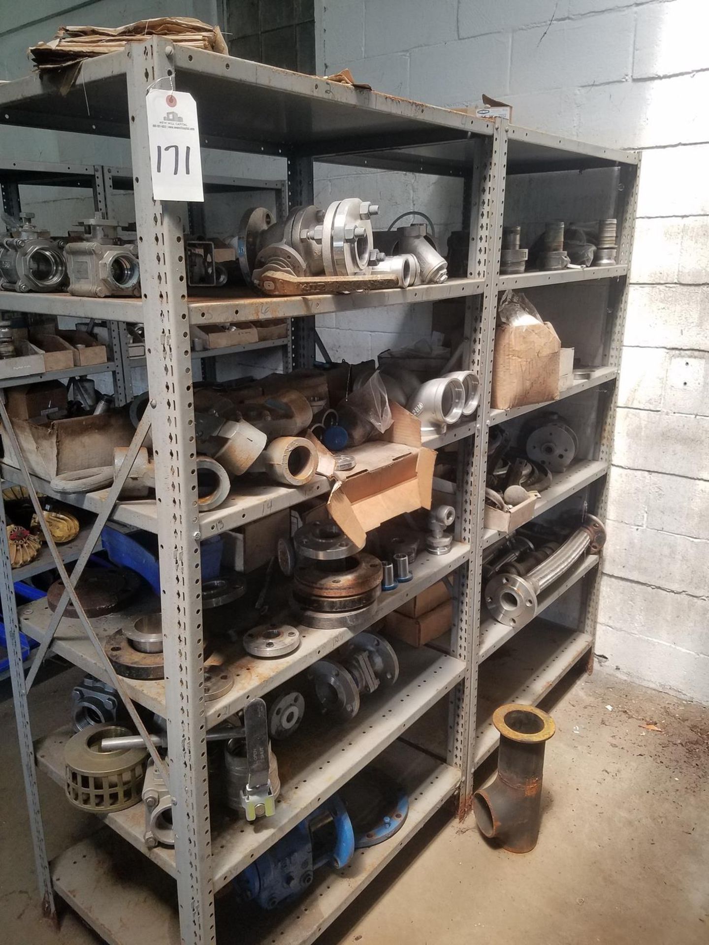 Storage Shelf, W/ Contents, Spare Parts | Subj to Bulk | Rig Fee: $200