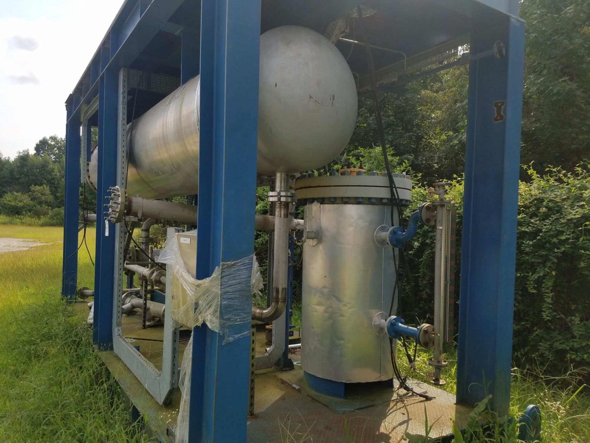 Heat Exchanger Skid / Heat Recovery Condenser, Stainless Steel, Shell Side 0.70 | Rig Fee: $2500 - Image 6 of 6